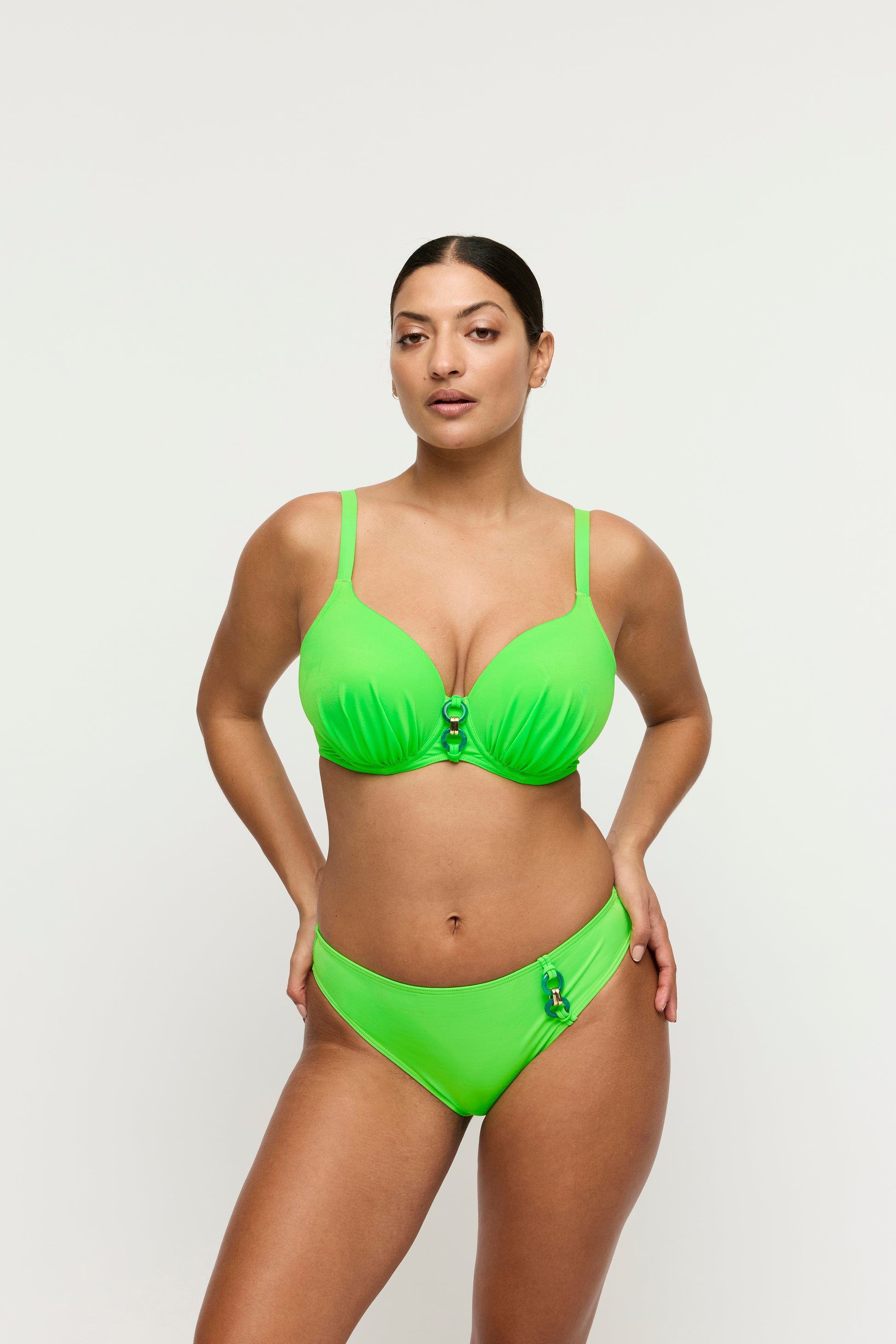 Primadonna Swim Pilon voorgevormde bikini hartvorm Neon Lime