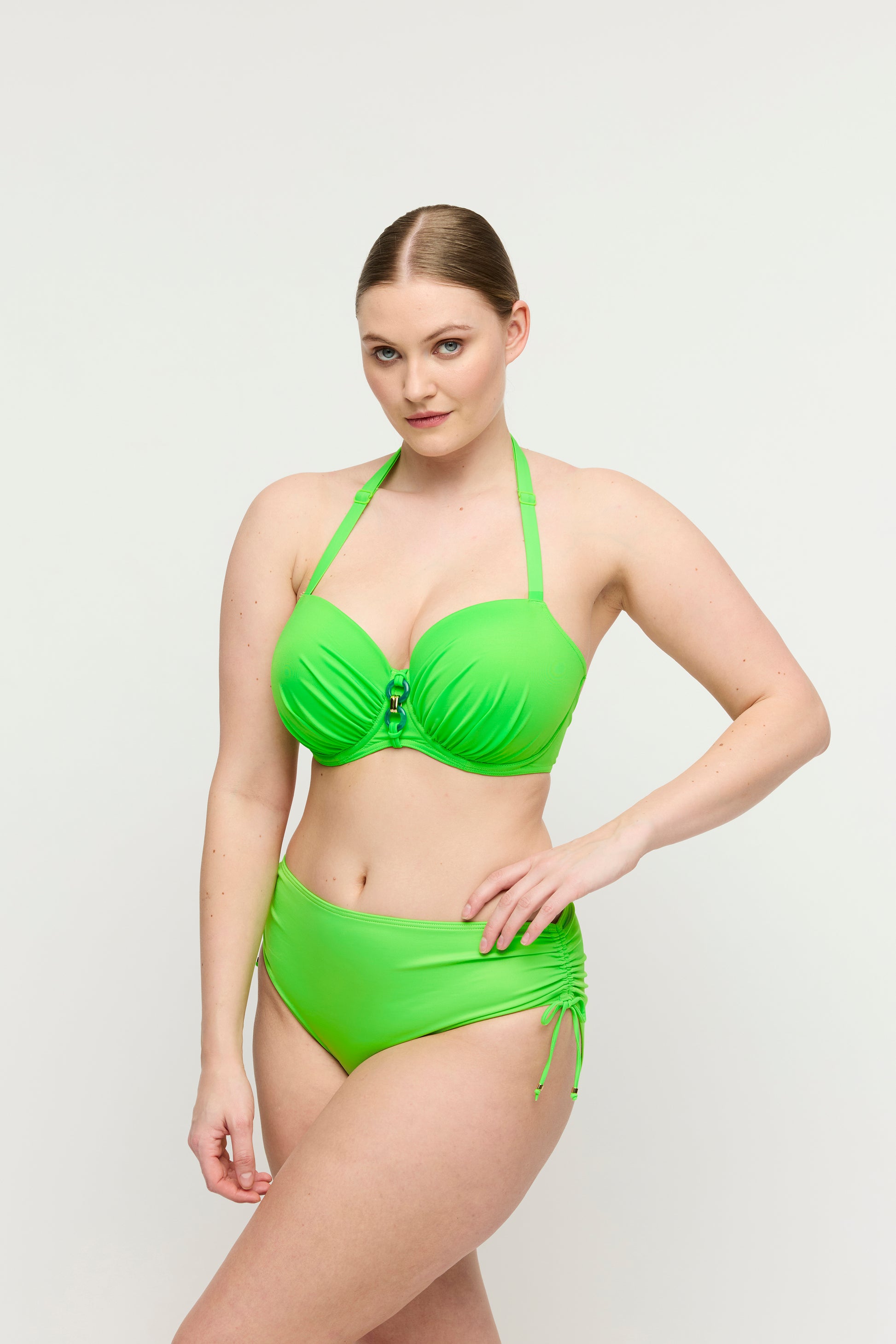Primadonna Swim Pilon bikini tailleslip met koordjes Neon Lime