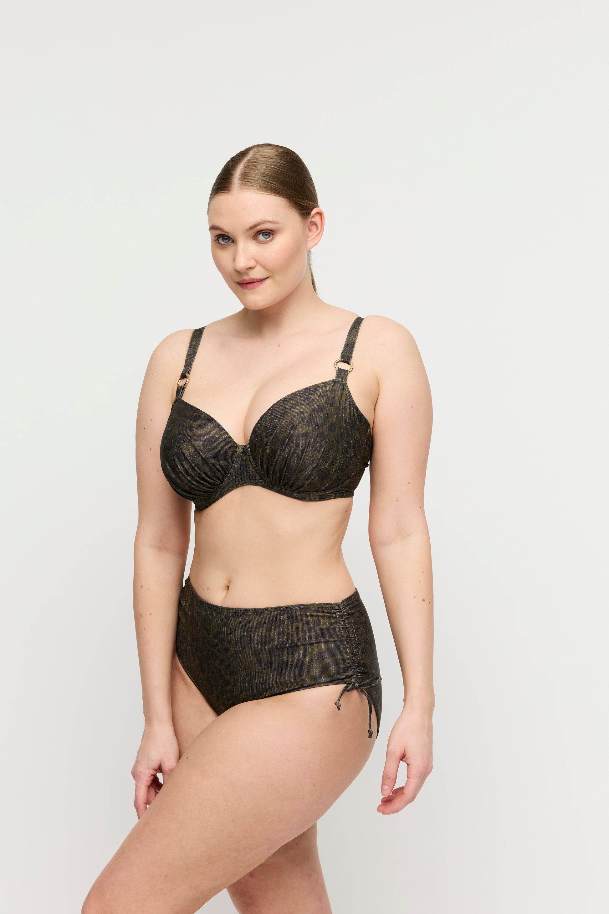 Primadonna Swim Ratjada bikini tailleslip met koordjes jungle jaguar