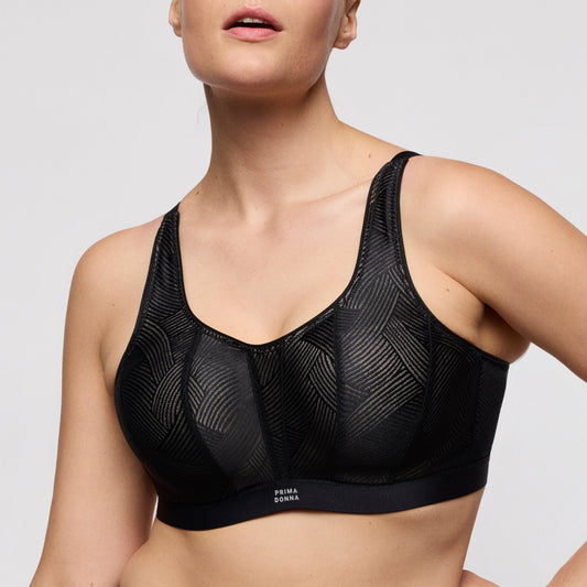Primadonna Sport The game voorgevormde sport BH zwart