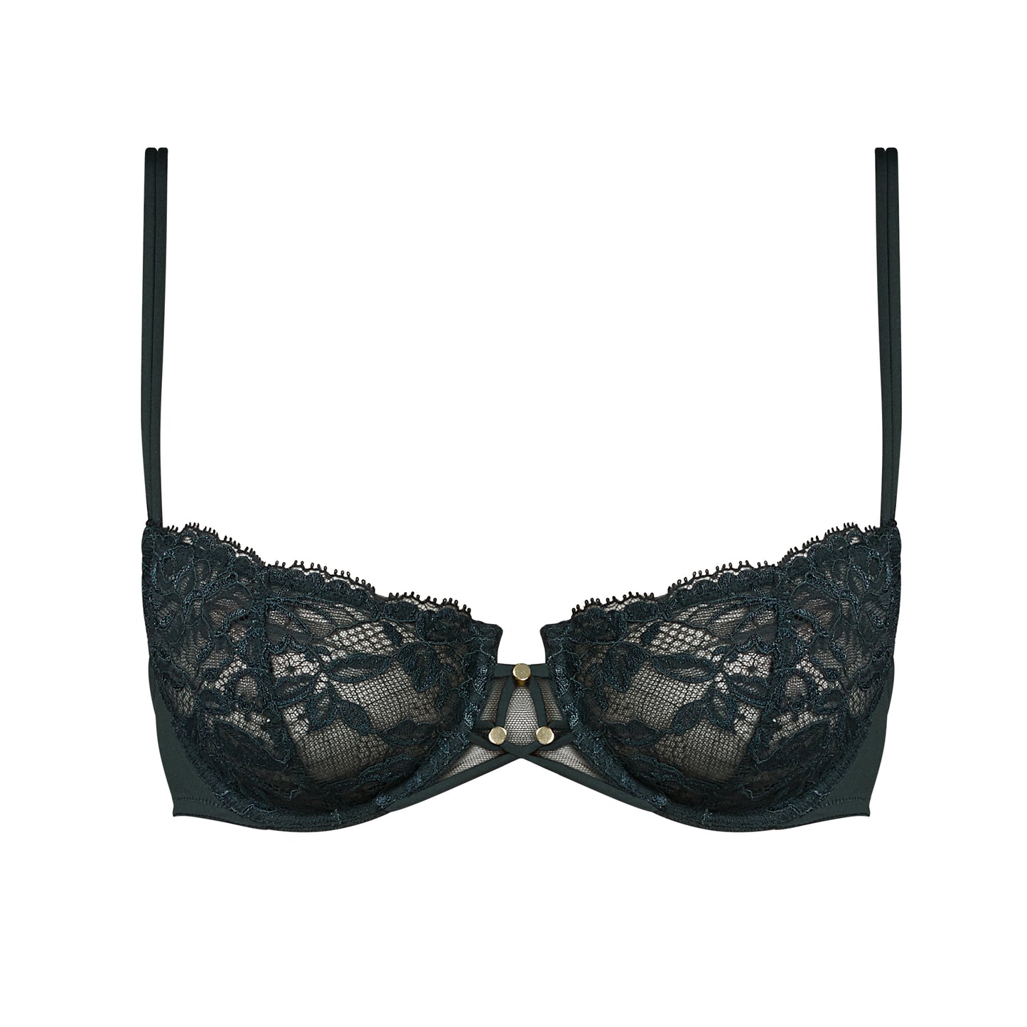 Andres Sarda Nadia balconette bh verticale naad Deep Forest