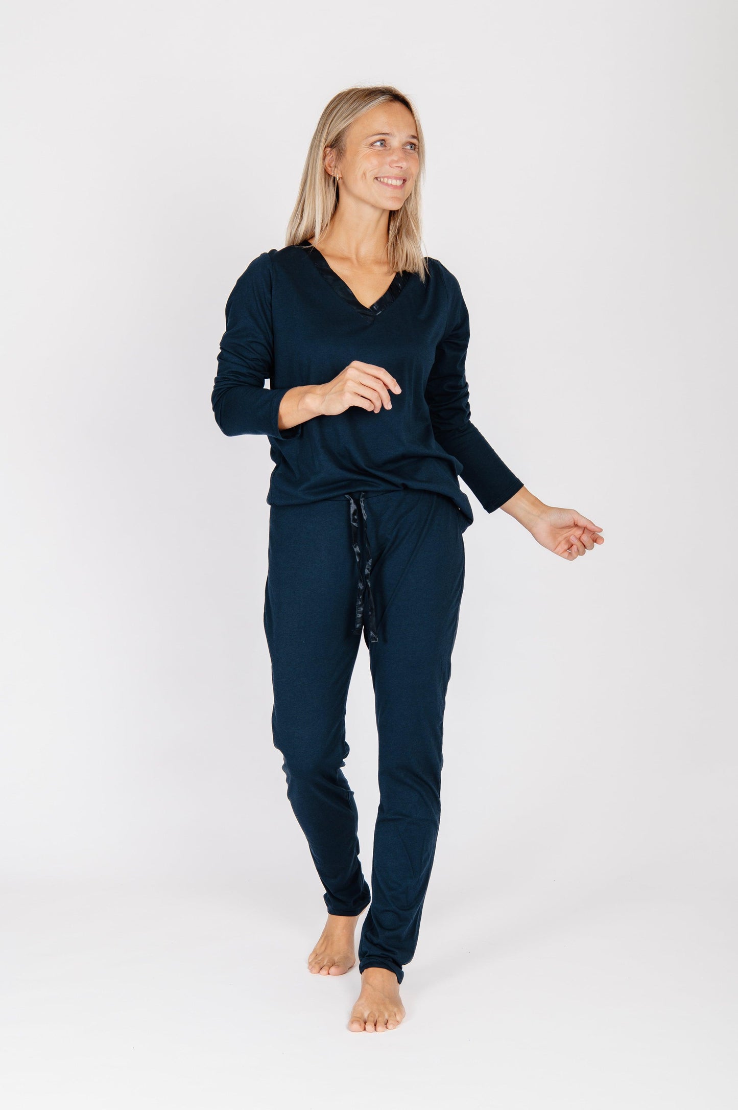 CYELL Solids Ink pyjamatop met pyjamabroek - Lingerie Valentijn