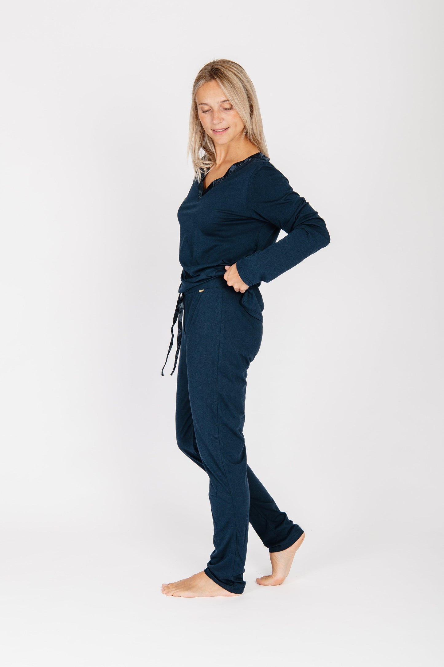 CYELL Solids Ink pyjamatop met pyjamabroek - Lingerie Valentijn