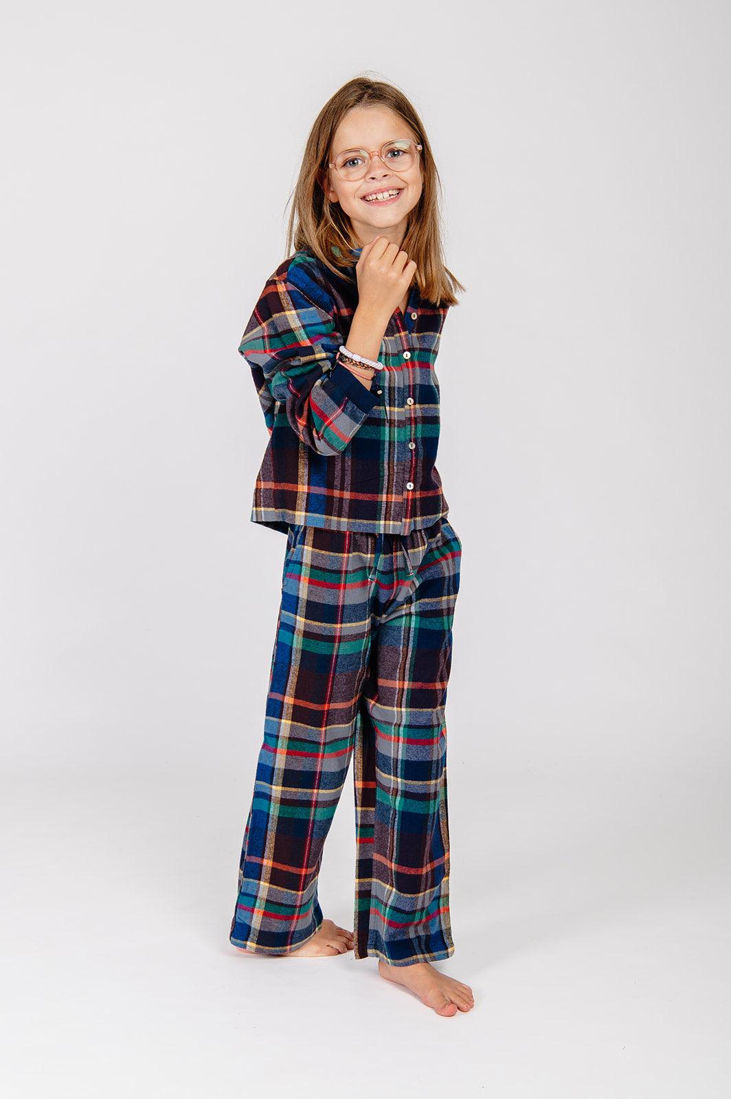 Dorélit Jesse+Alkes Pyjama Check Multicolor / kind - Lingerie Valentijn