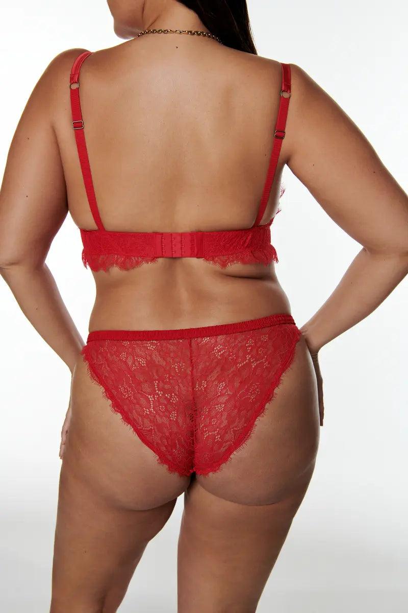 Love Stories Wild Rose slip - red - Lingerie Valentijn