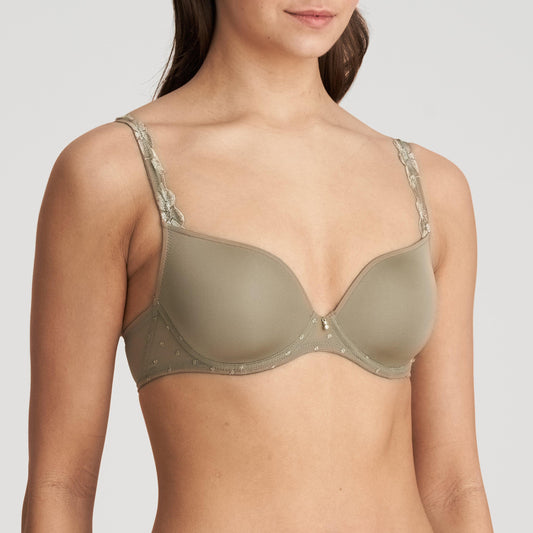 Marie Jo Agnes voorgevormde bh - hartvorm golden olive - Lingerie Valentijn