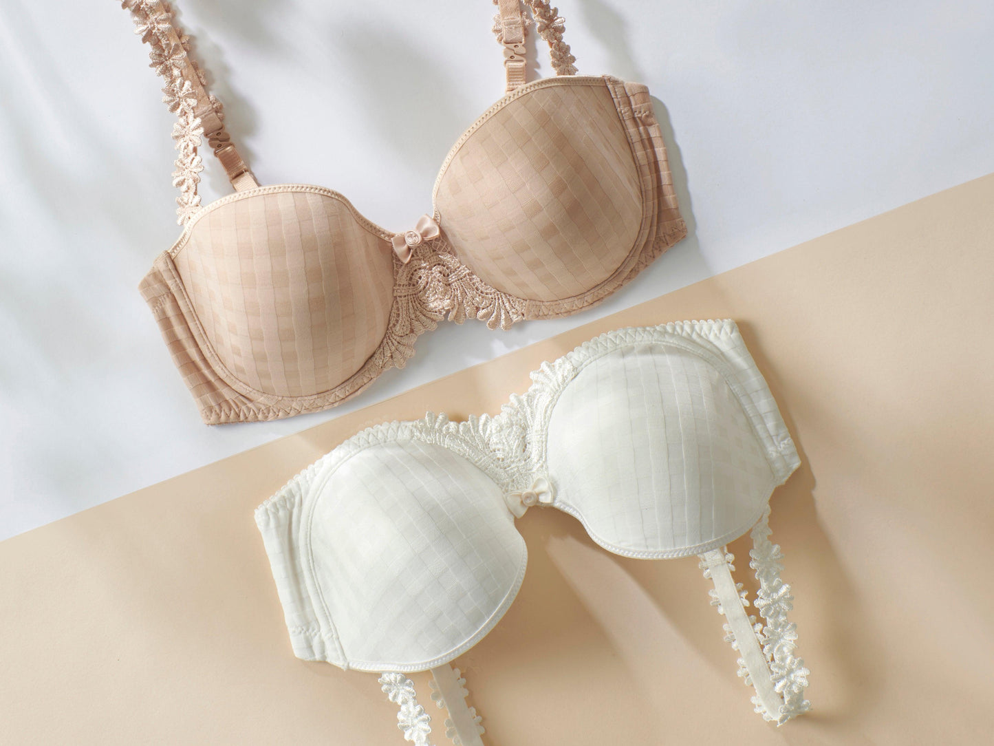 Marie Jo Avero voorgevormde bh - strapless caffé latte - Lingerie Valentijn