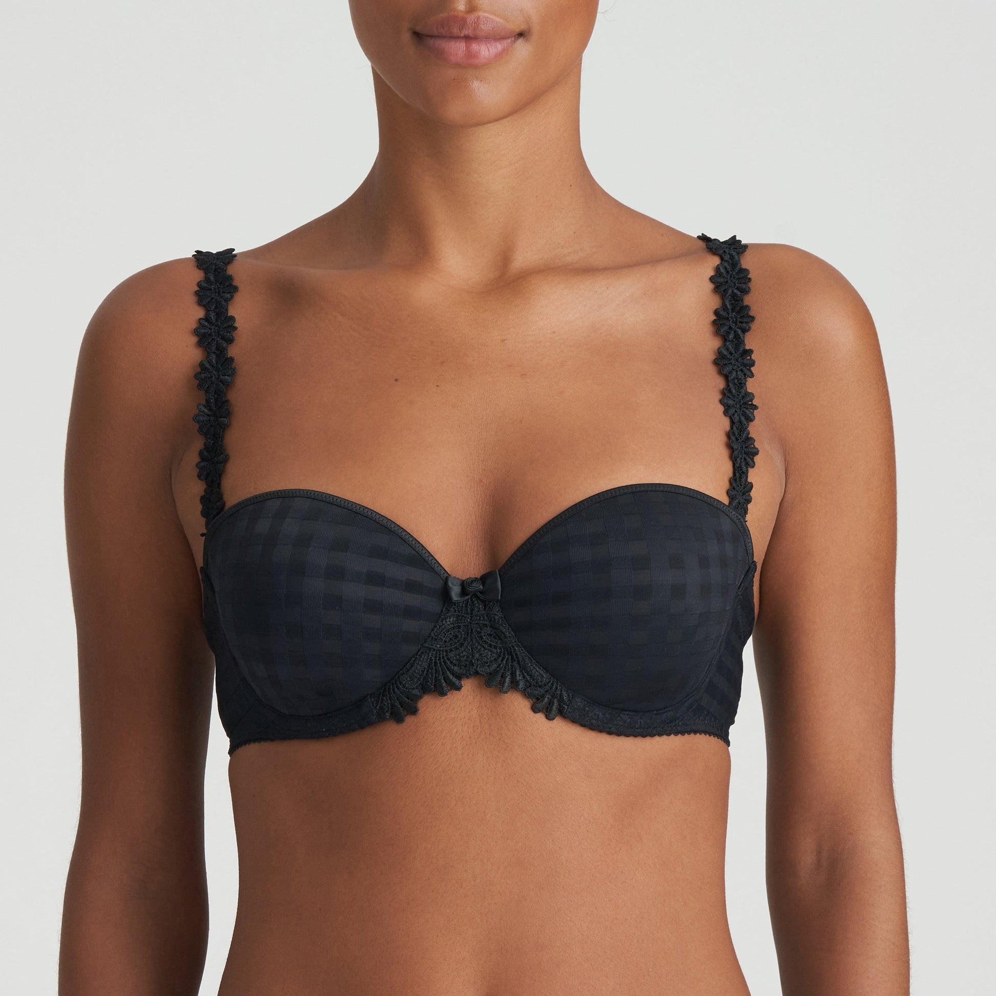 Marie Jo Avero voorgevormde bh - strapless zwart - Lingerie Valentijn