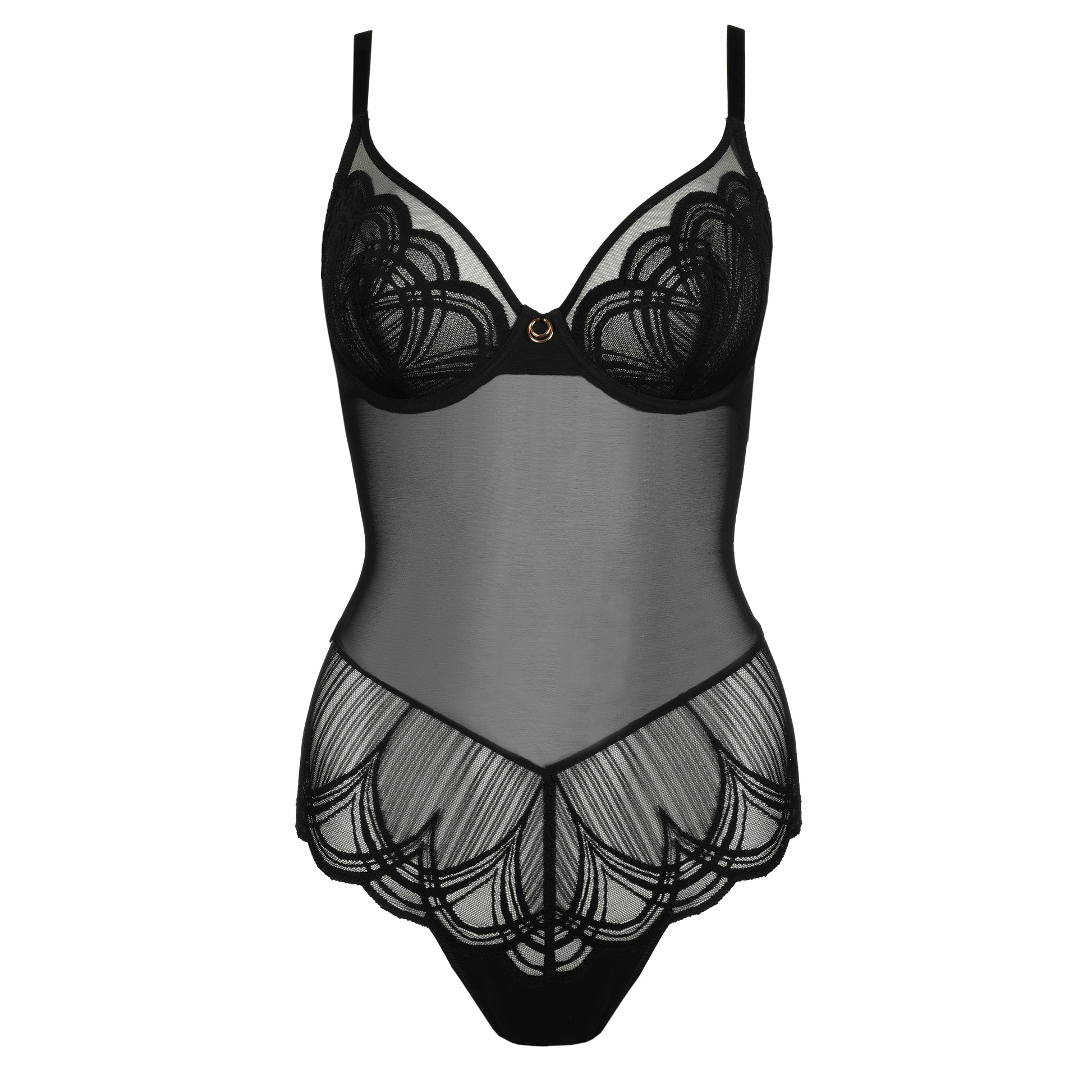 Marie Jo Cathia plunge body zwart - Lingerie Valentijn