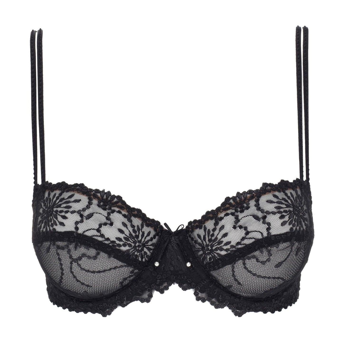 Marie Jo Jane balconette bh horizontale naad zwart - Lingerie Valentijn