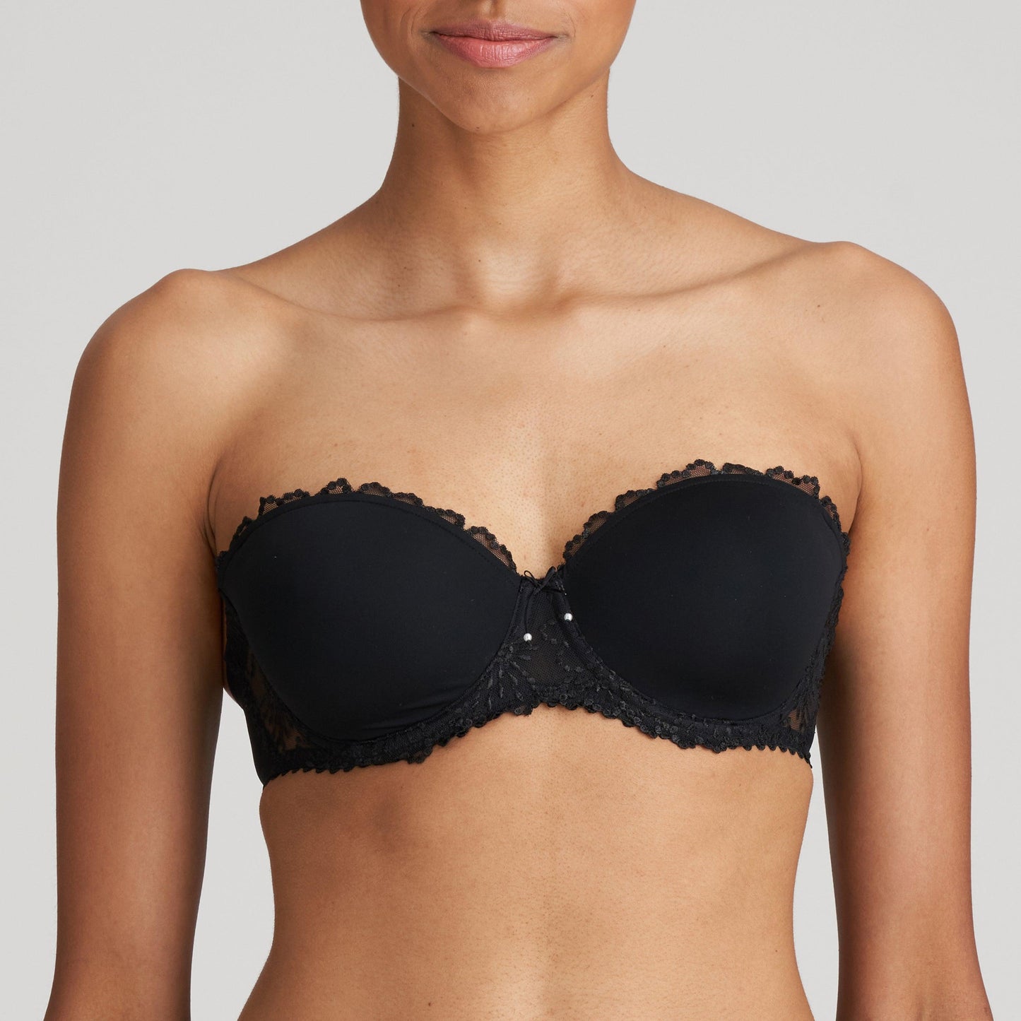 Marie Jo Jane voorgevormde bh - strapless zwart - Lingerie Valentijn