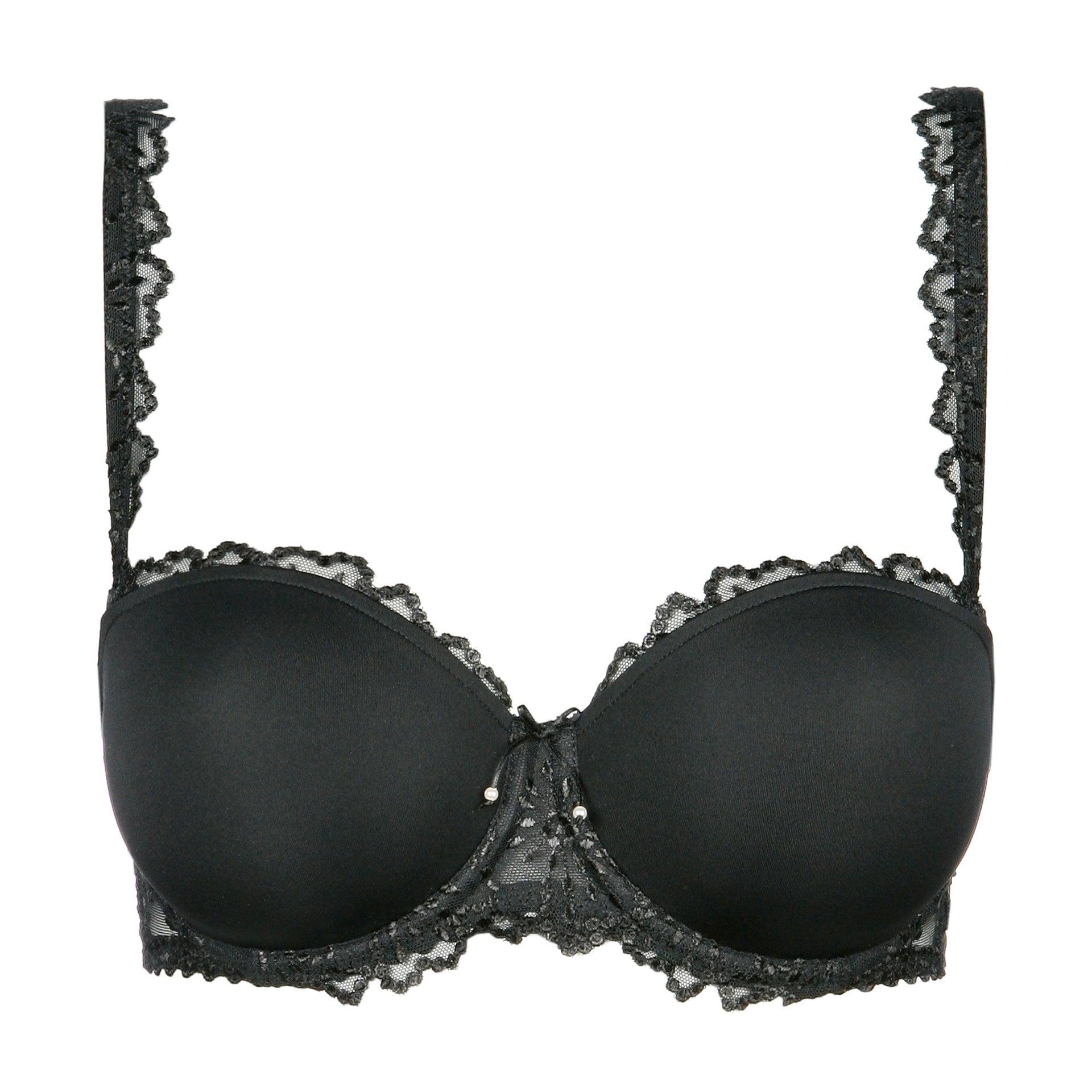 Marie Jo Jane voorgevormde bh - strapless zwart - Lingerie Valentijn