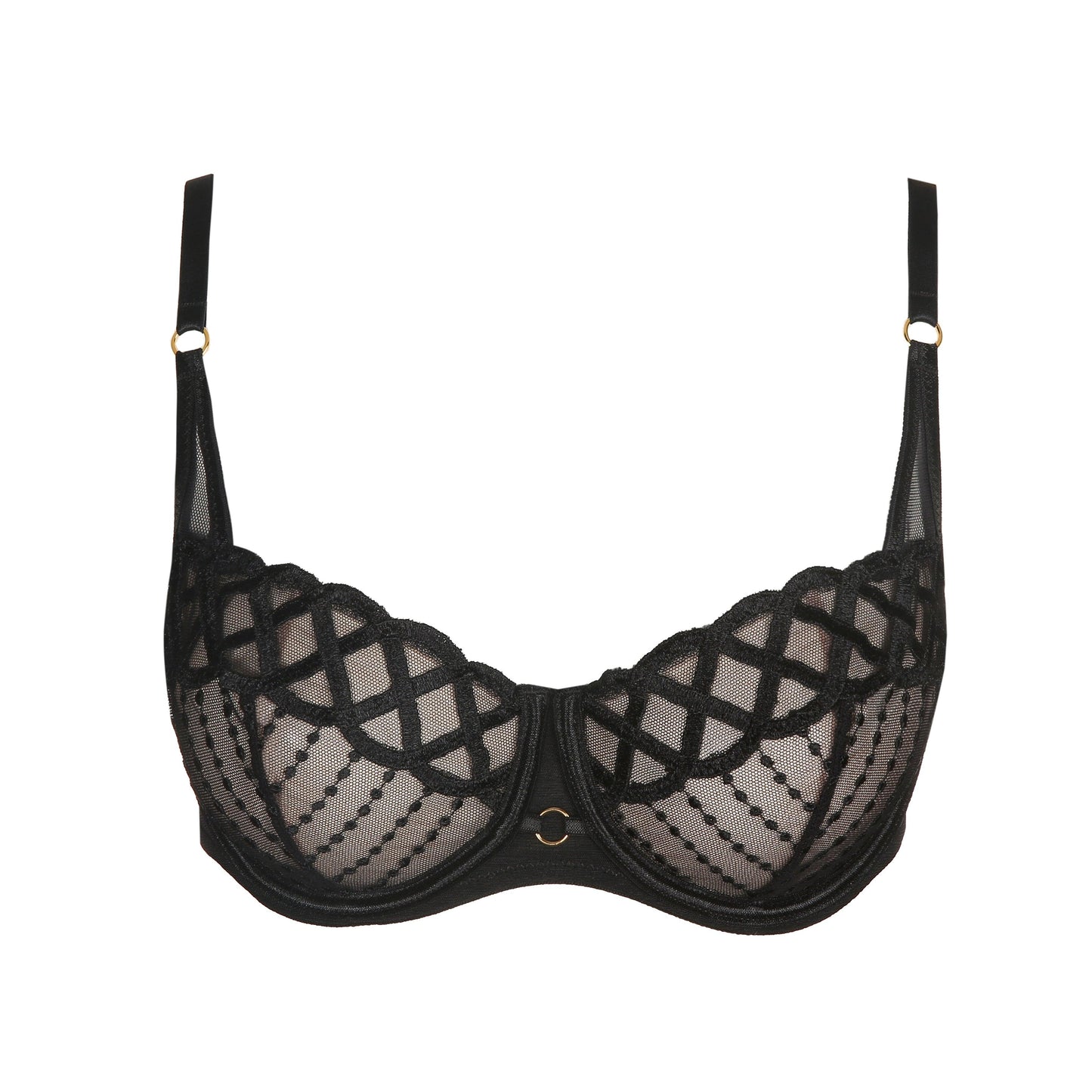 Marie Jo Jhana balconette bh verticale naad zwart - Lingerie Valentijn