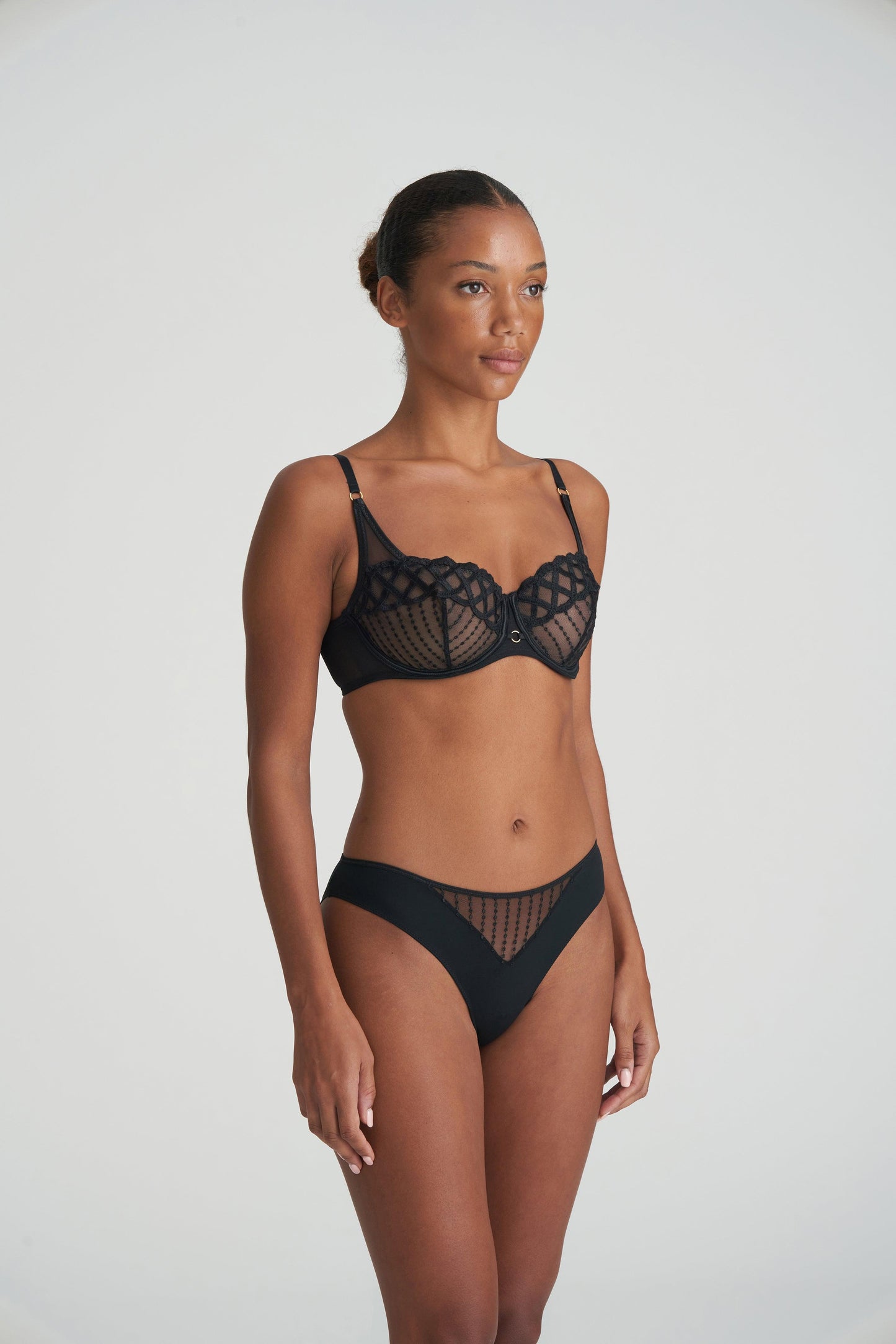 Marie Jo Jhana balconette bh verticale naad zwart - Lingerie Valentijn