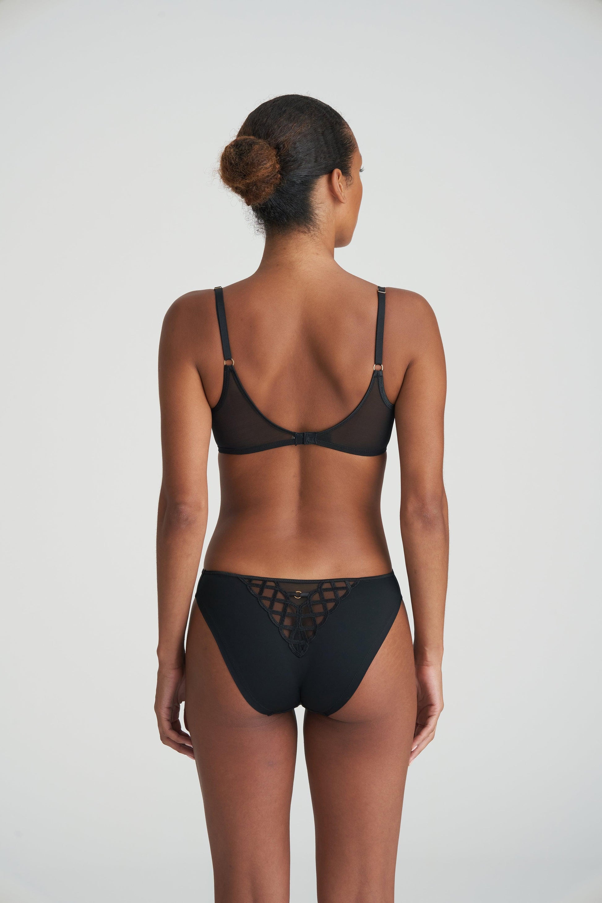 Marie Jo Jhana balconette bh verticale naad zwart - Lingerie Valentijn