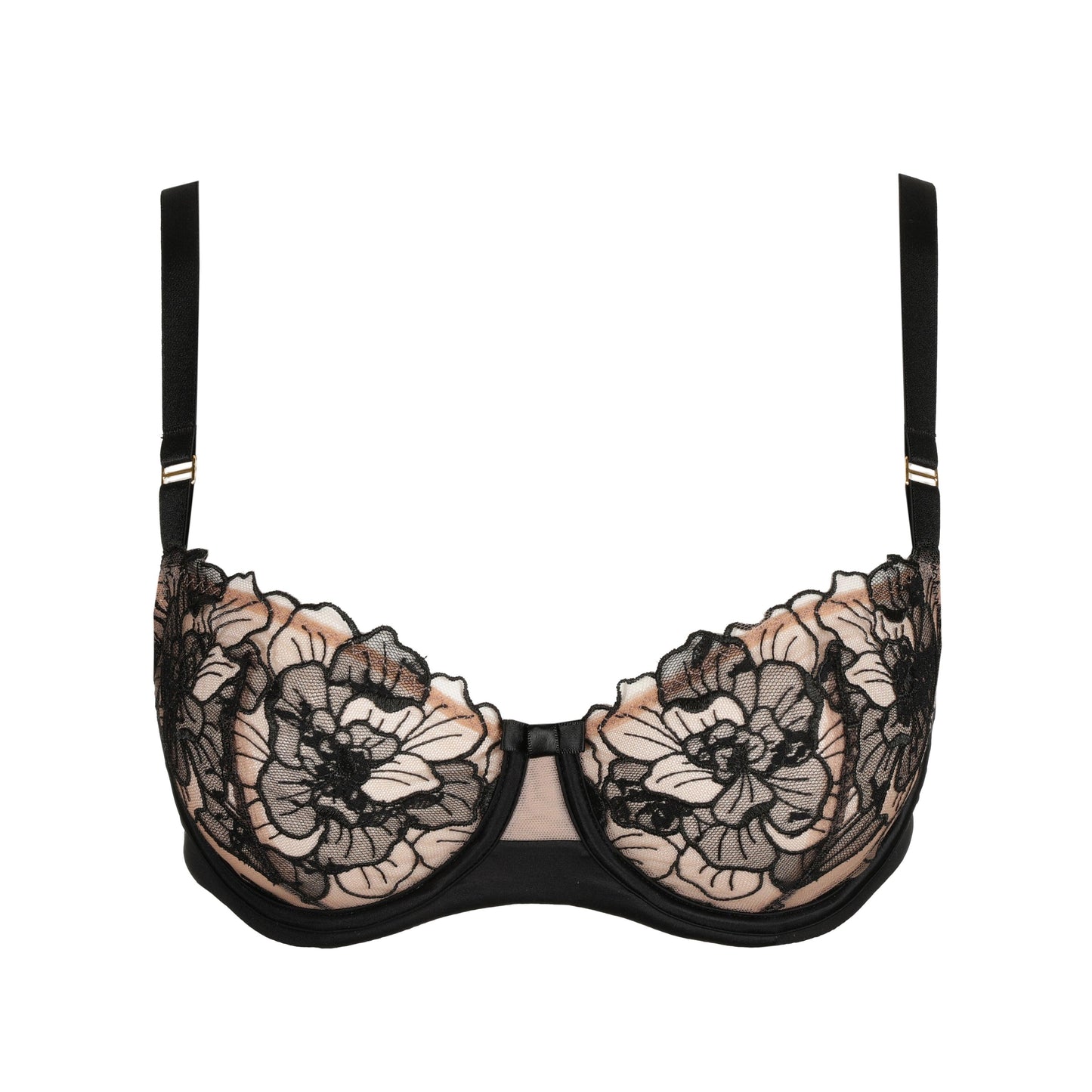 Marie Jo Sancha balconette bh verticale naad zwart - Lingerie Valentijn