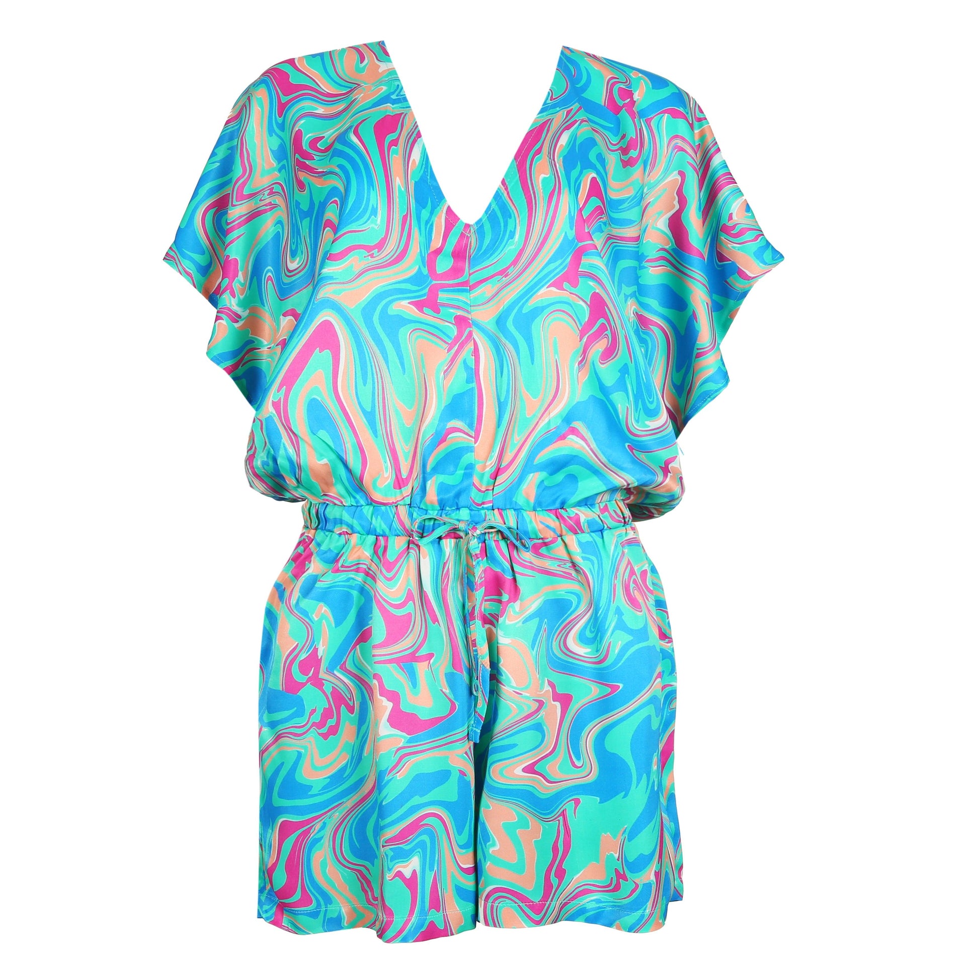 Marie Jo Swim Arubani badmode jumpsuit Ocean Swirl - Lingerie Valentijn