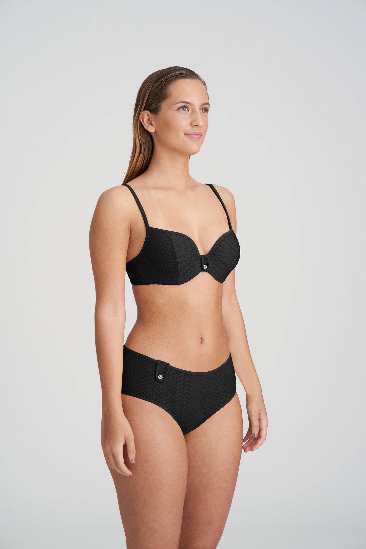 Marie Jo Swim Brigitte bikini hartvorm met mousse zwart - Lingerie Valentijn