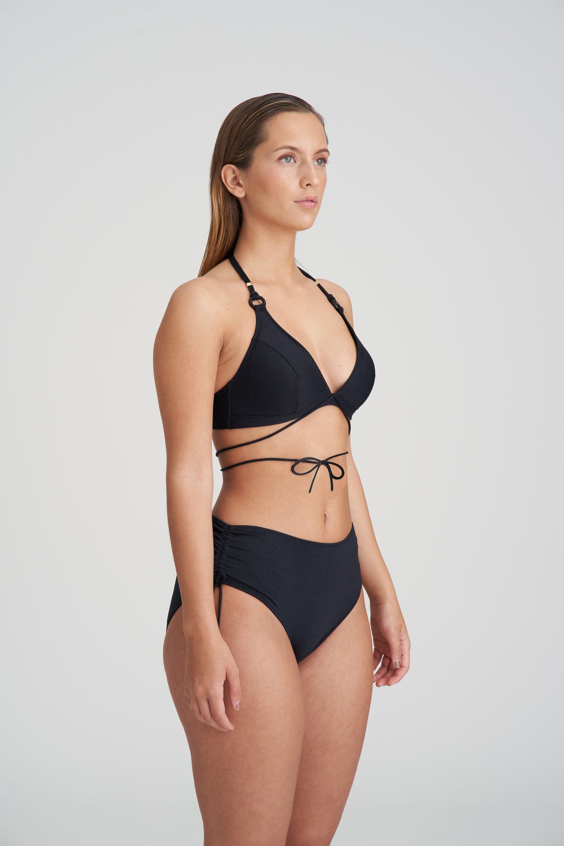 Marie Jo Swim Dahu voorgevormde triangel bikini zwart - Lingerie Valentijn