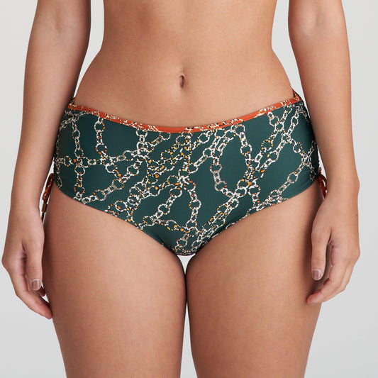 Marie Jo Swim Tazar bikini tailleslip met koordjes Malachite - Lingerie Valentijn