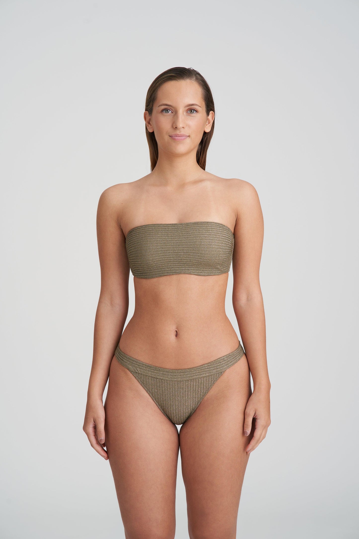 Marie Jo Swim Tinjis speciale bikinislip golden olive - Lingerie Valentijn