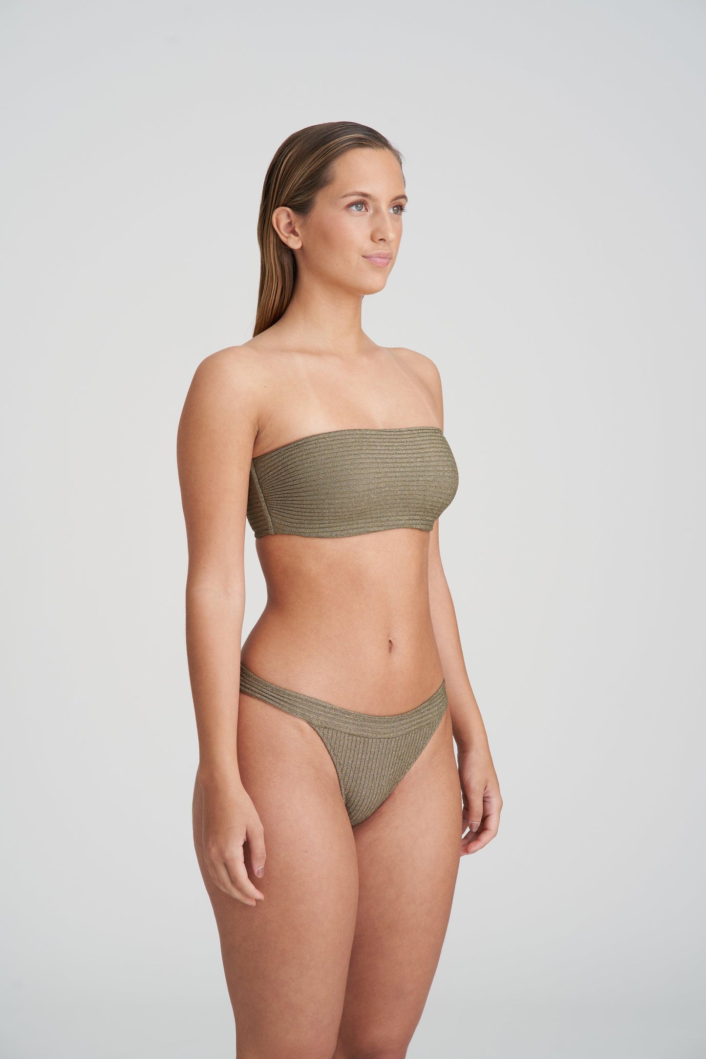 Marie Jo Swim Tinjis speciale bikinislip golden olive - Lingerie Valentijn