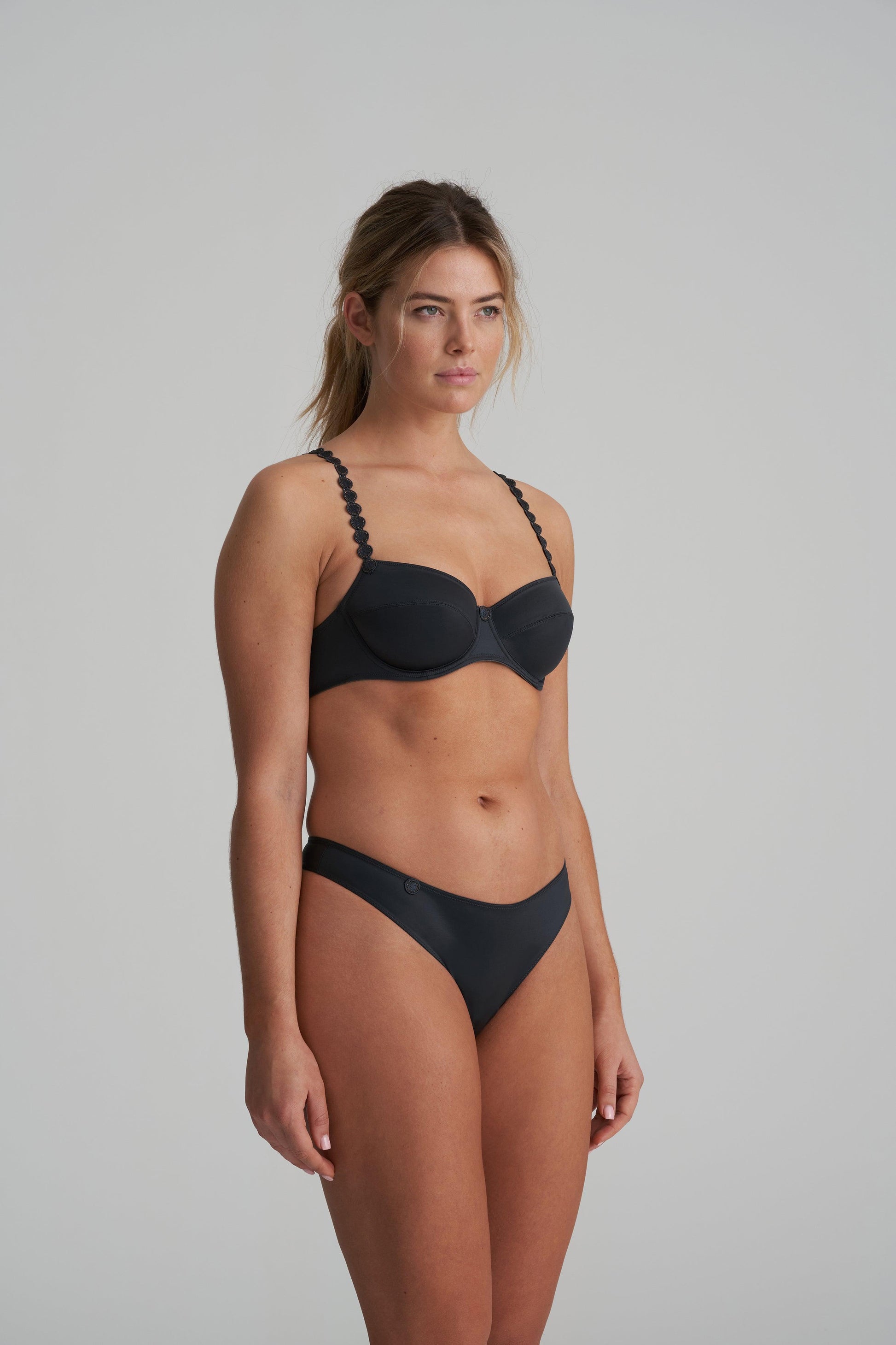 Marie Jo Tom string graphite grey - Lingerie Valentijn