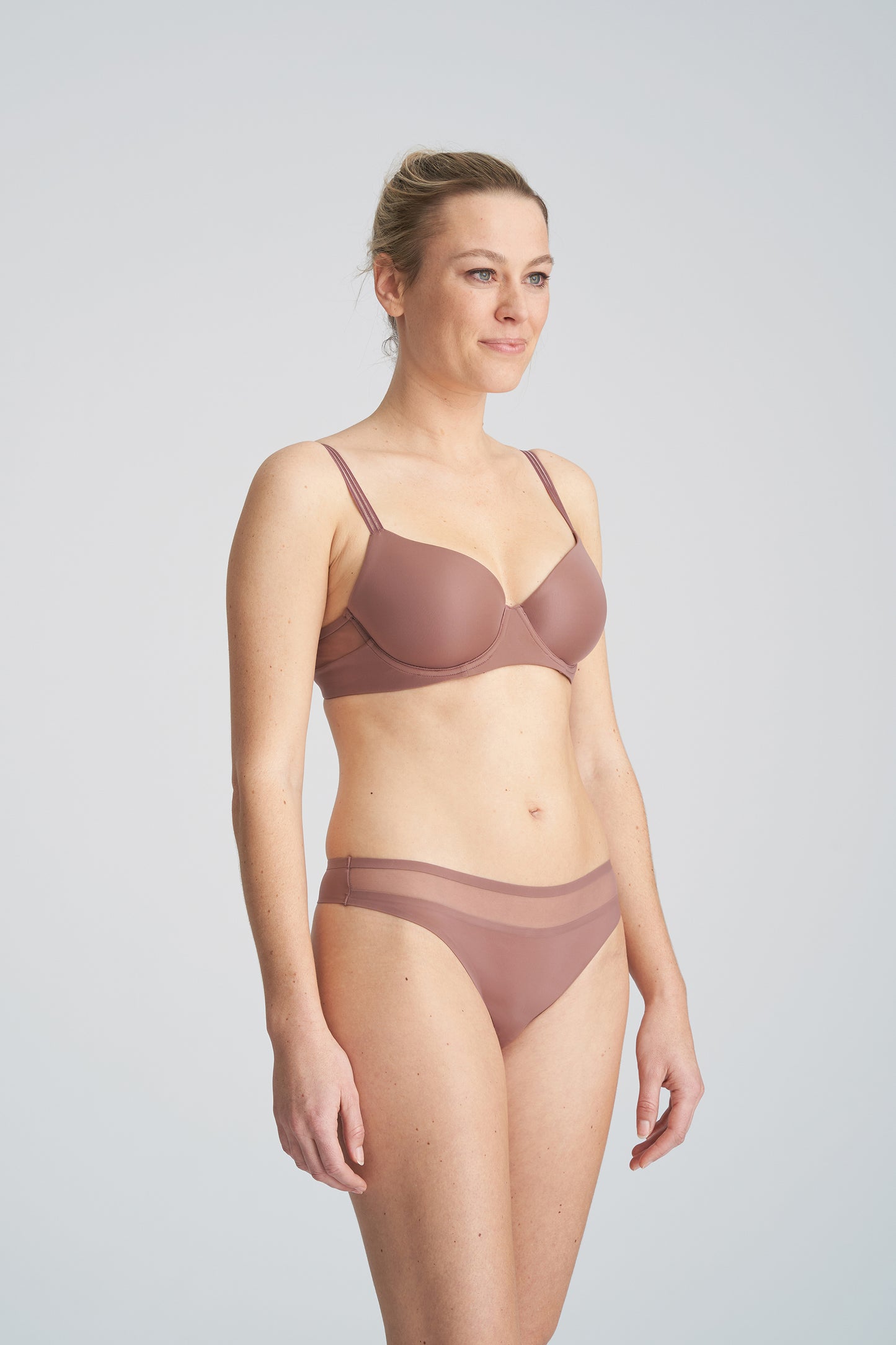 Marie Jo Louie volle cup spacer bh satin taupe
