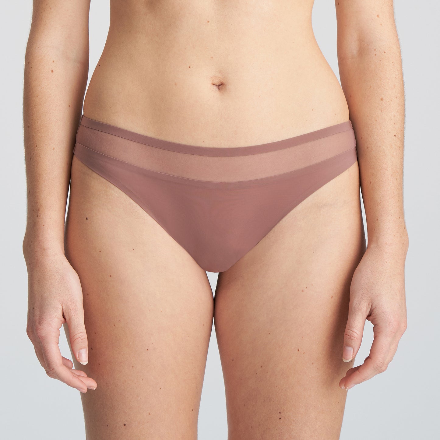 Marie Jo Louie string satin taupe