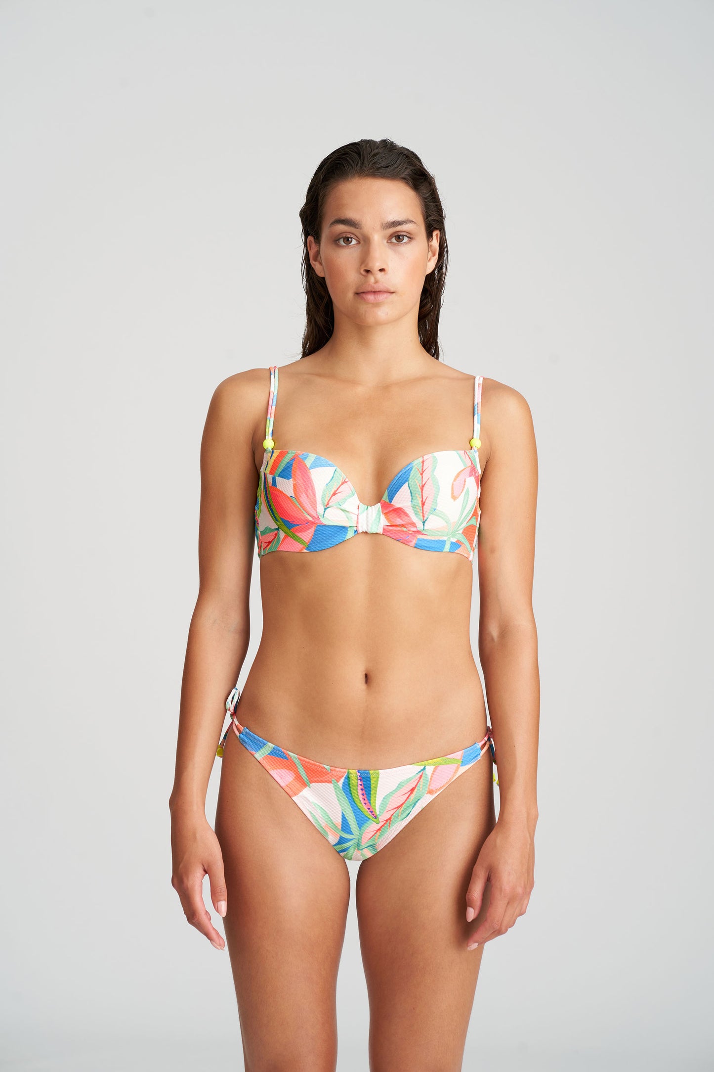 Marie Jo Swim Tarifa bikini heupslip met koordjes Tropical blossom