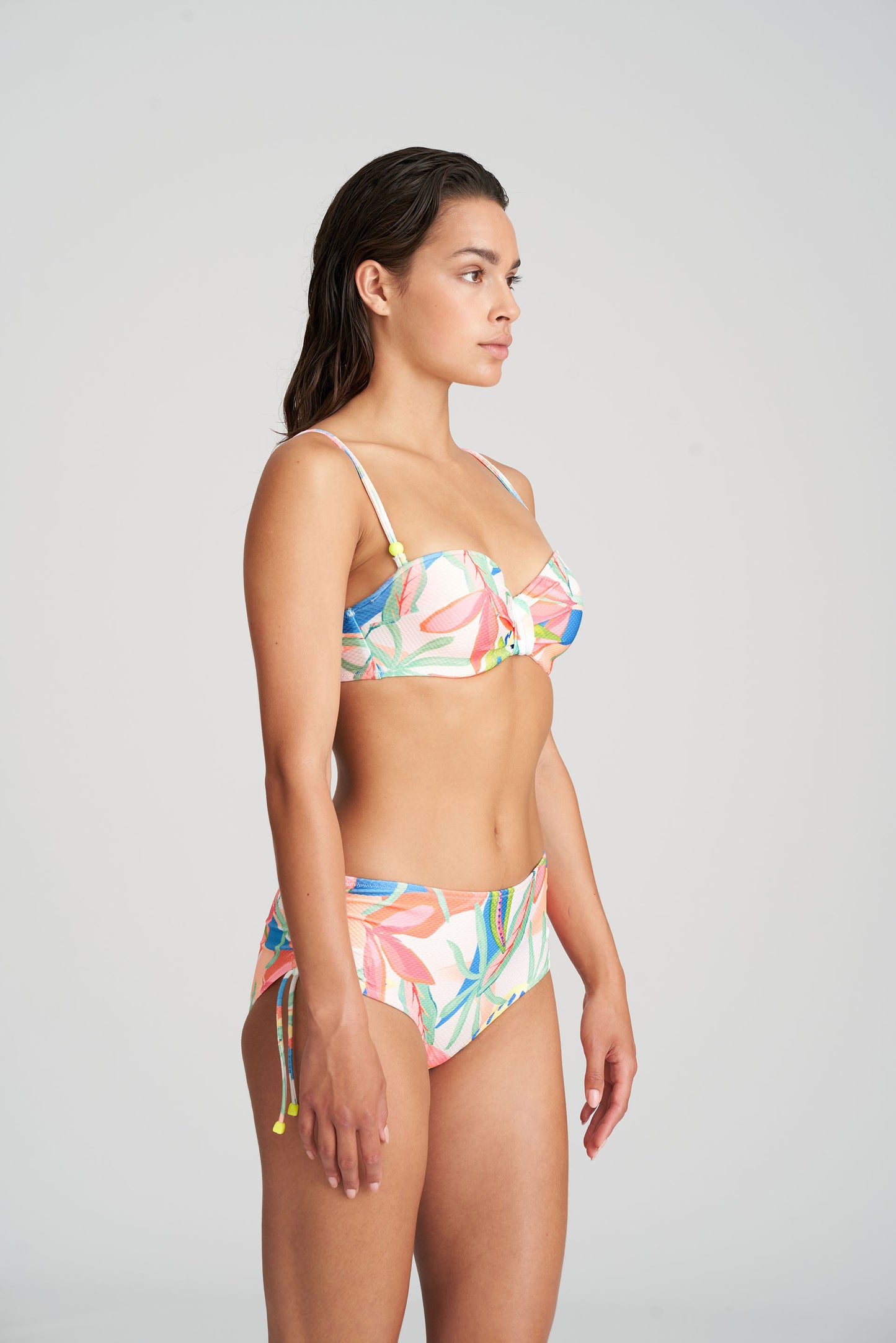 Marie Jo Swim Tarifa bikini tailleslip met koordjes Tropical blossom