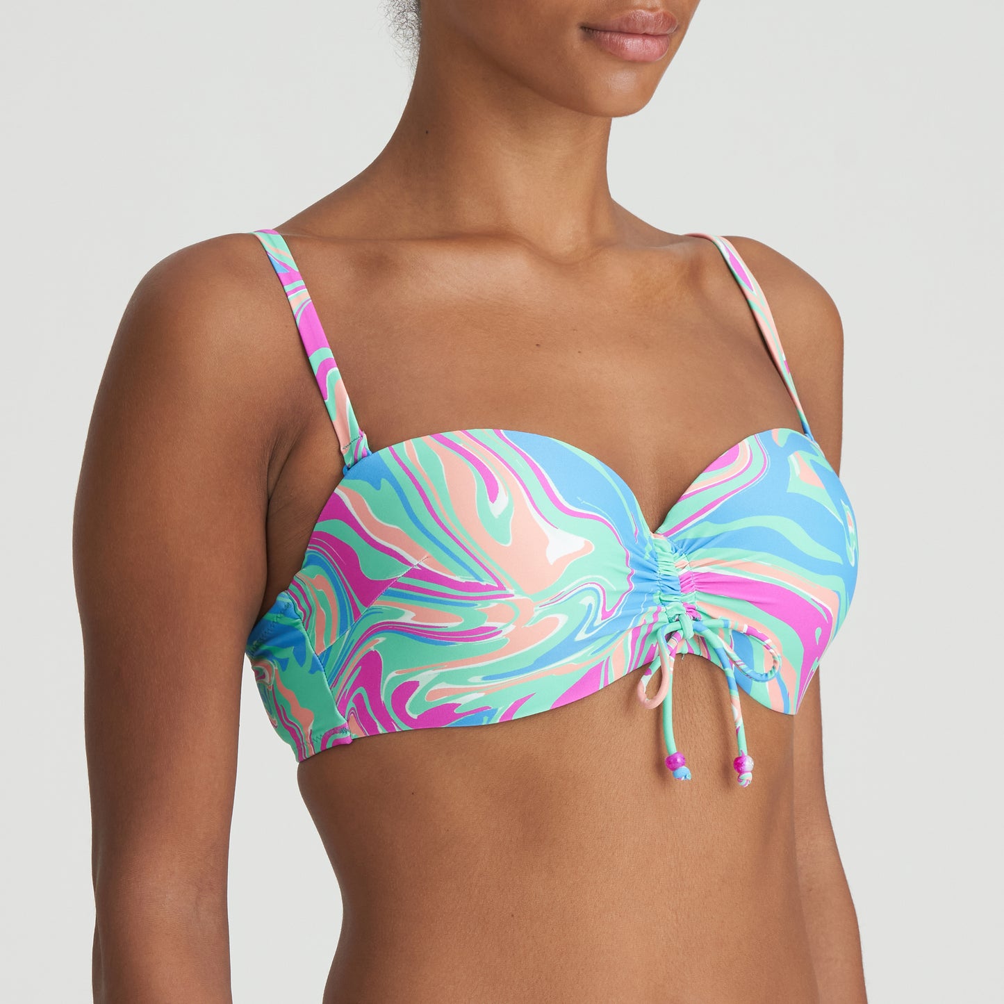 Marie Jo Swim Arubani voorgevormde bikini strapless Ocean Swirl