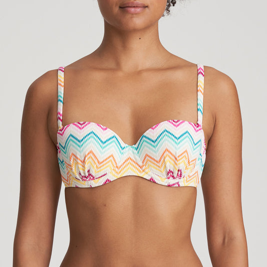 Marie Jo Swim Camila voorgevormde bikini strapless rainbow