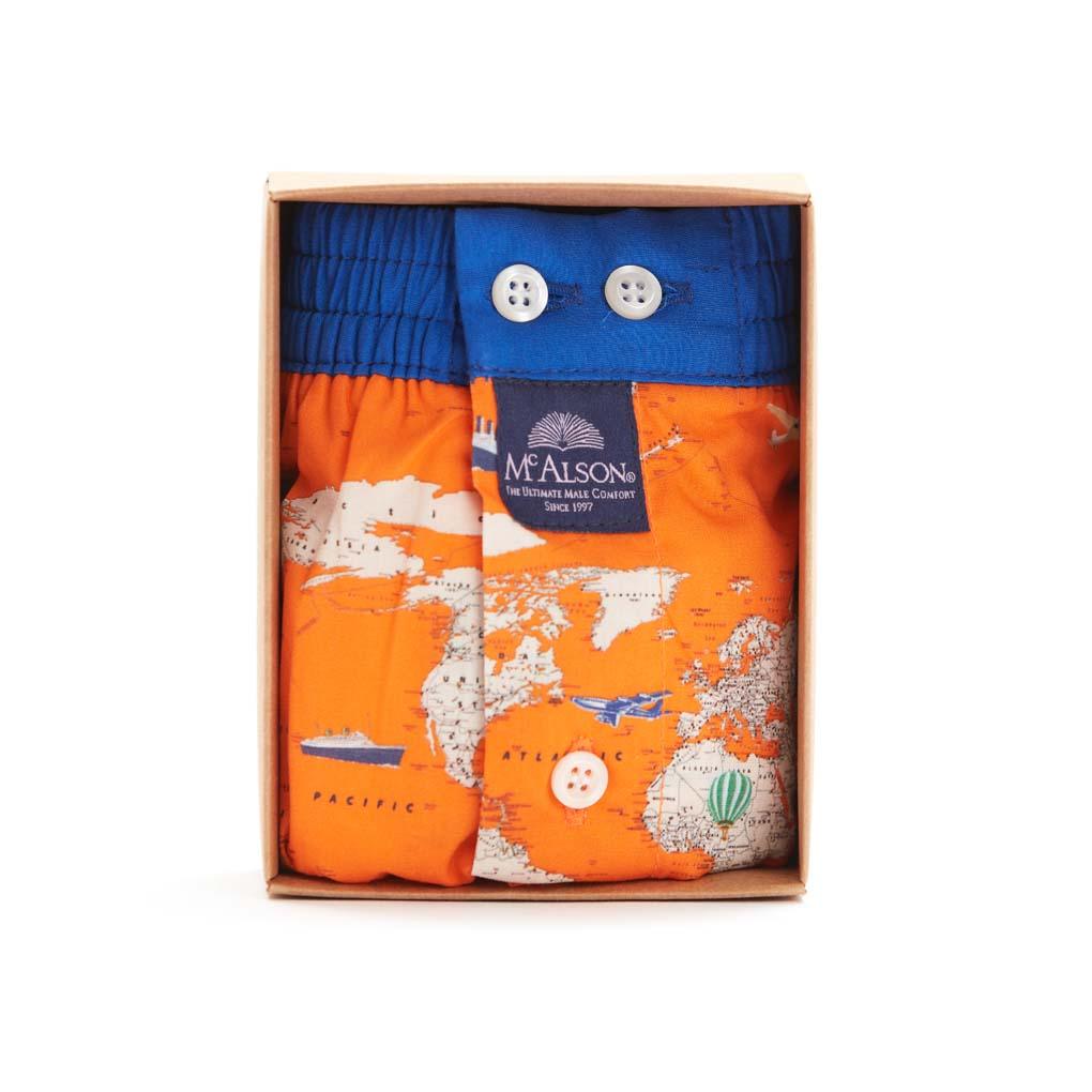 McAlson Planet earth orange - Lingerie Valentijn