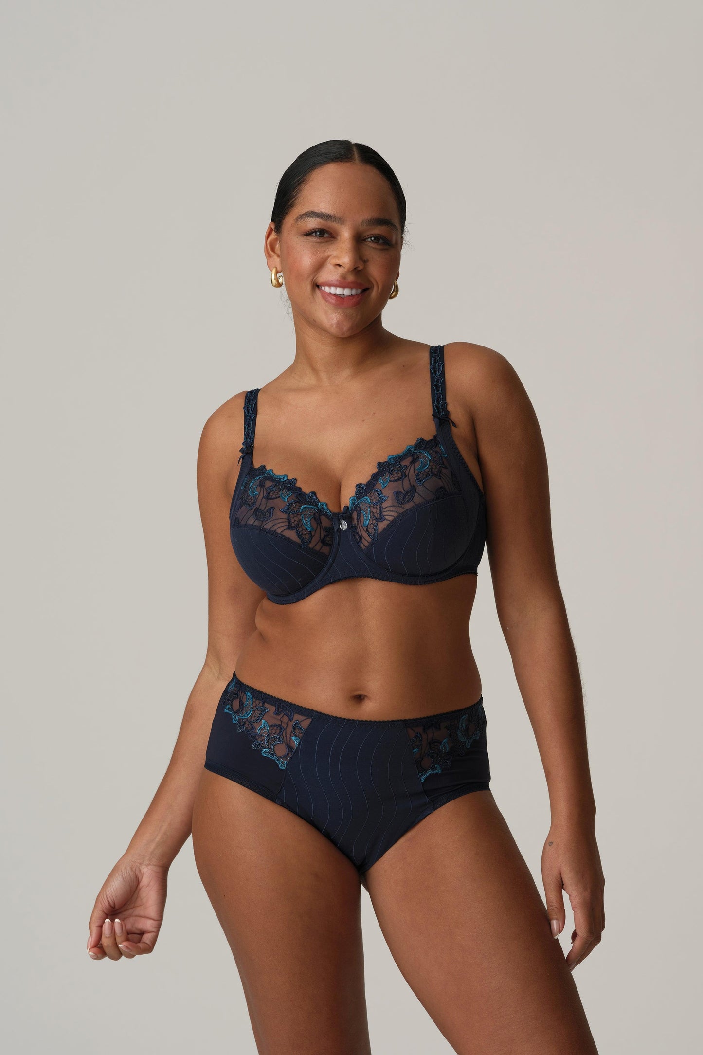 PrimaDonna Deauville tailleslip velvet blue - Lingerie Valentijn