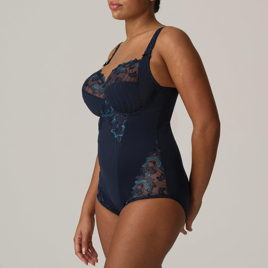 PrimaDonna Deauville volle cup body velvet blue - Lingerie Valentijn