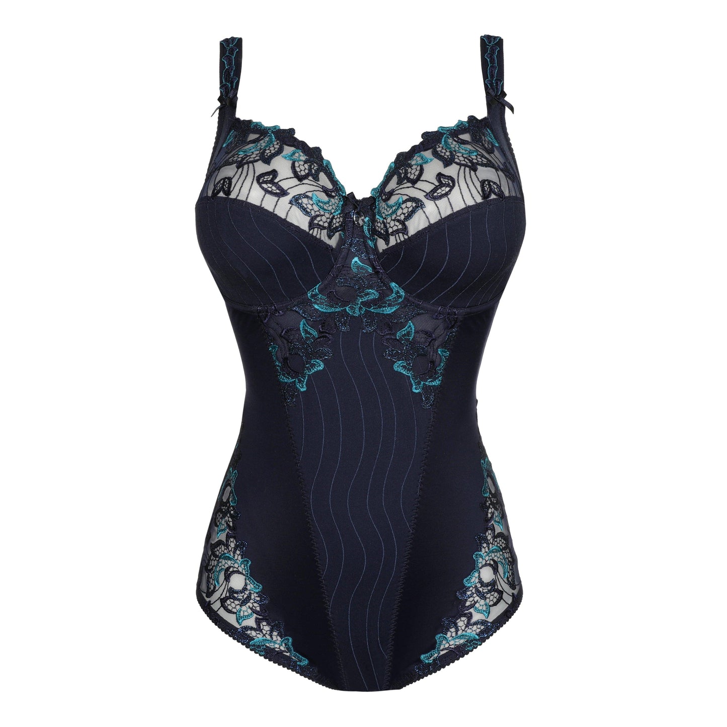 PrimaDonna Deauville volle cup body velvet blue - Lingerie Valentijn