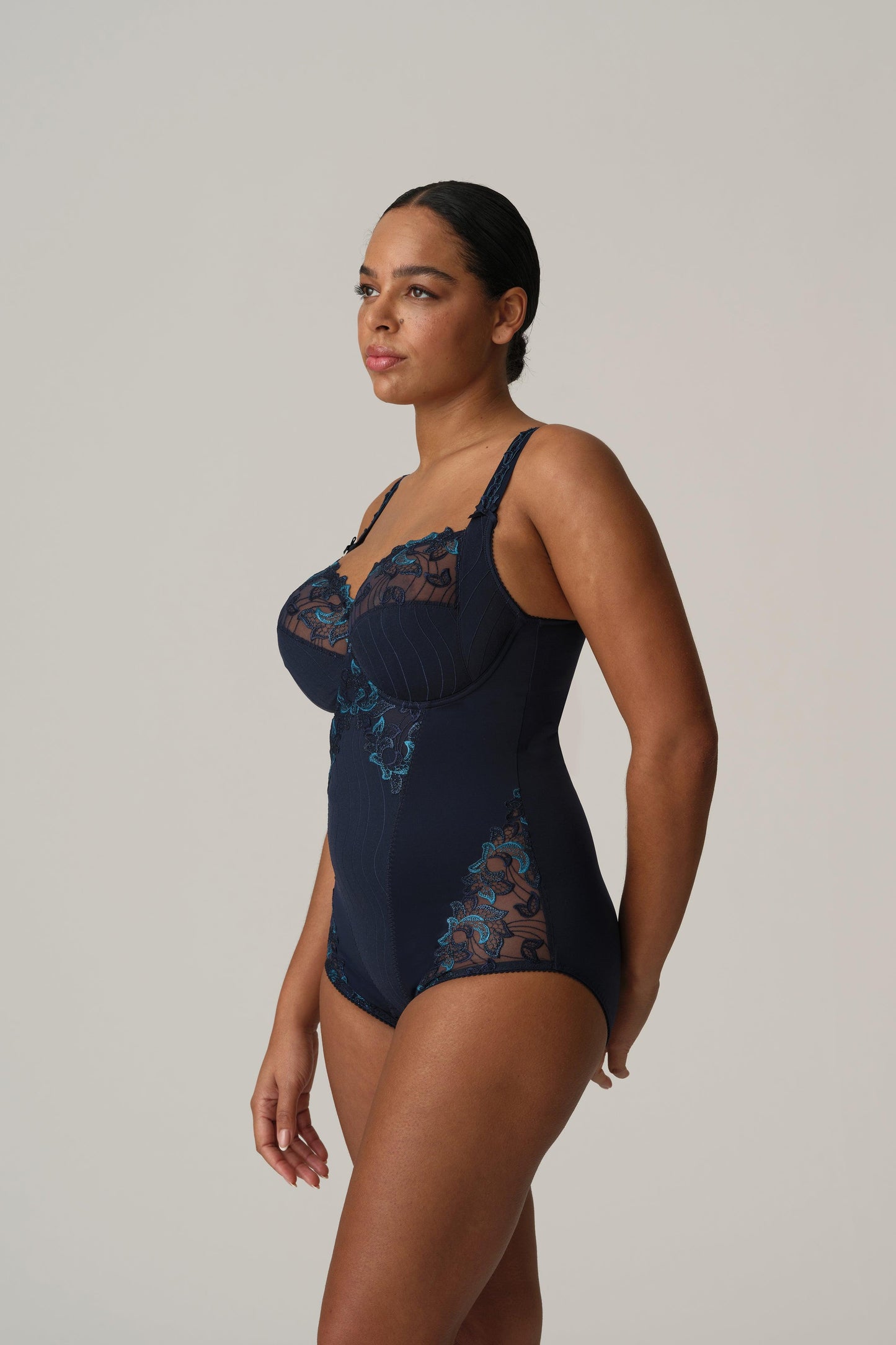 PrimaDonna Deauville volle cup body velvet blue - Lingerie Valentijn