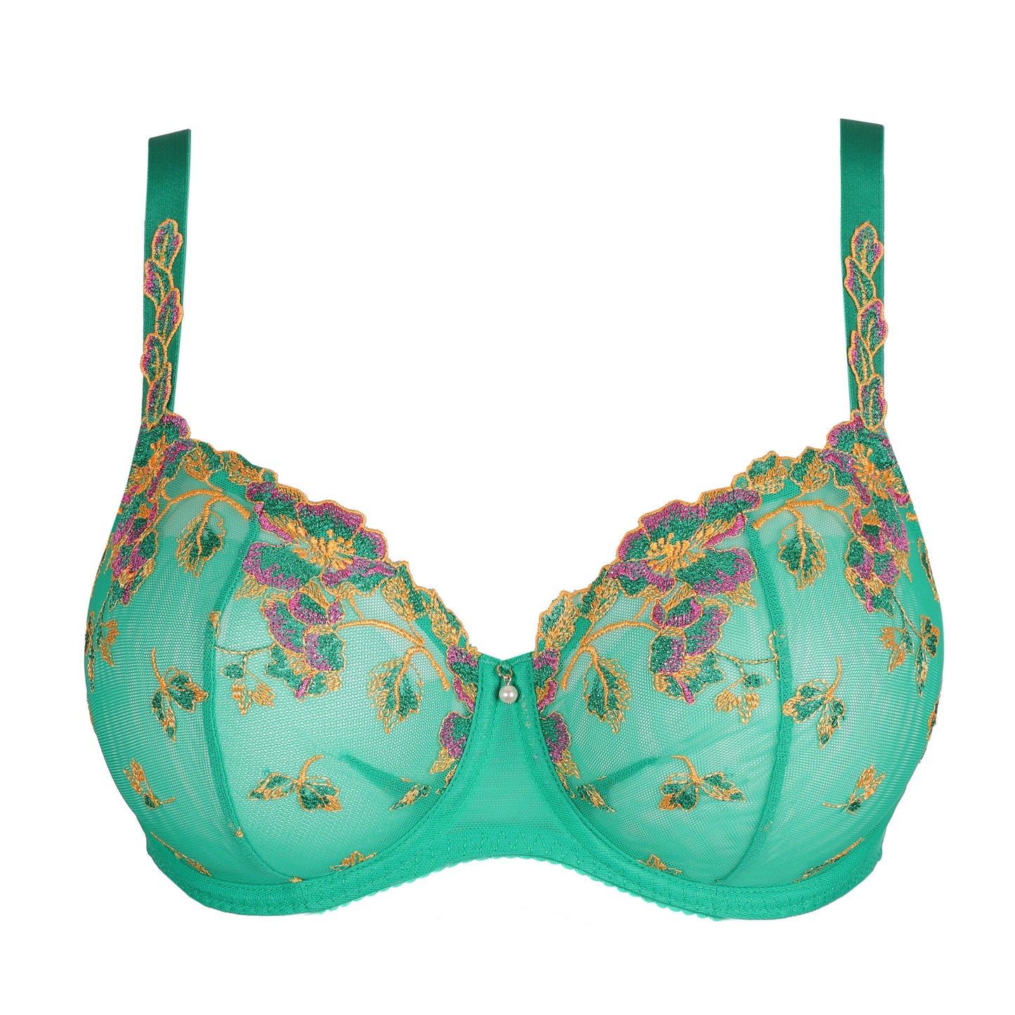 PrimaDonna Lenca balconette bh verticale naad Sunny Teal - Lingerie Valentijn