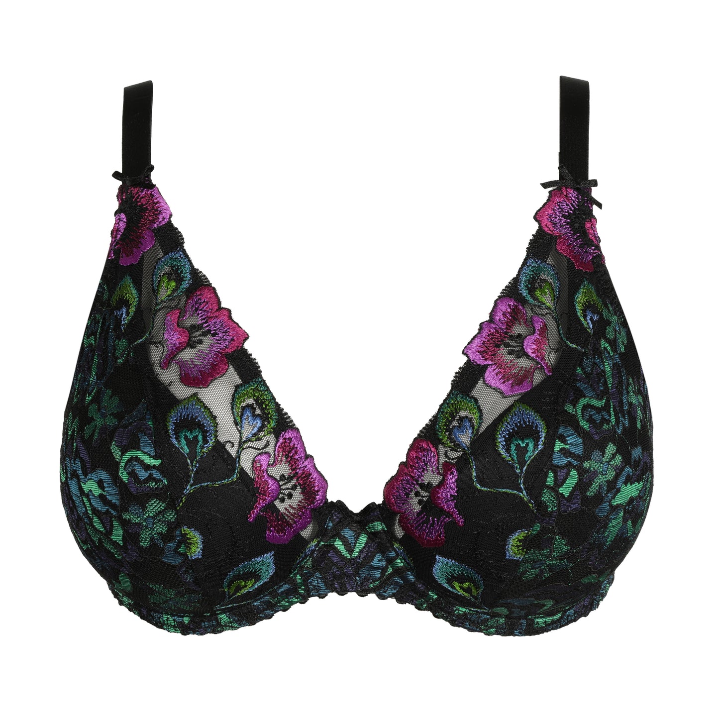 PrimaDonna San angel plunge bh halve mousse cups Peacock Feather