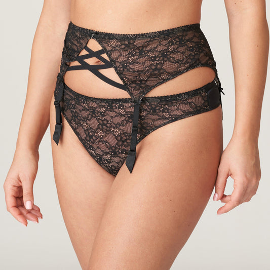 PrimaDonna Livonia jarretelgordel zwart - Lingerie Valentijn