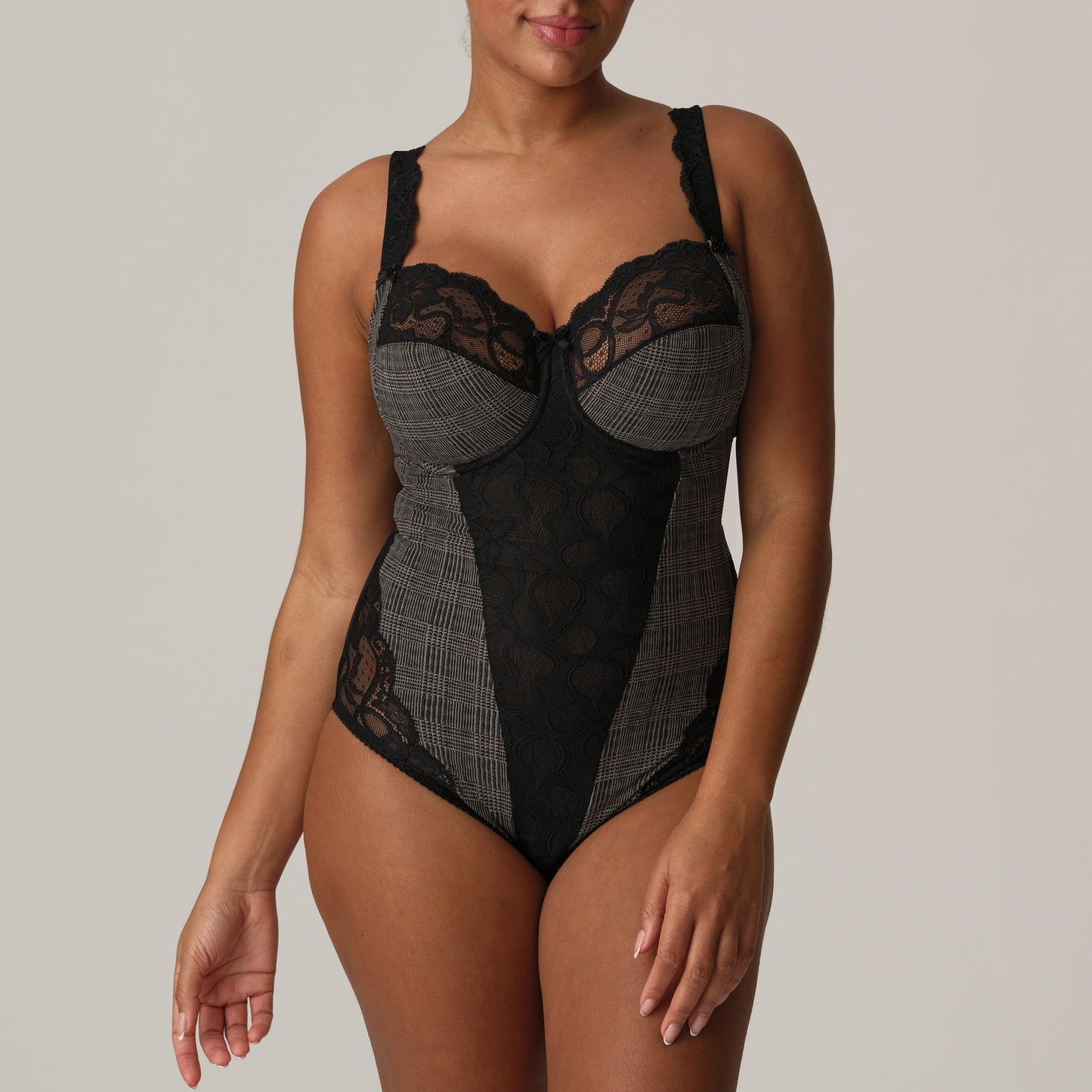 PrimaDonna Madison volle cup body Black Tailor - Lingerie Valentijn