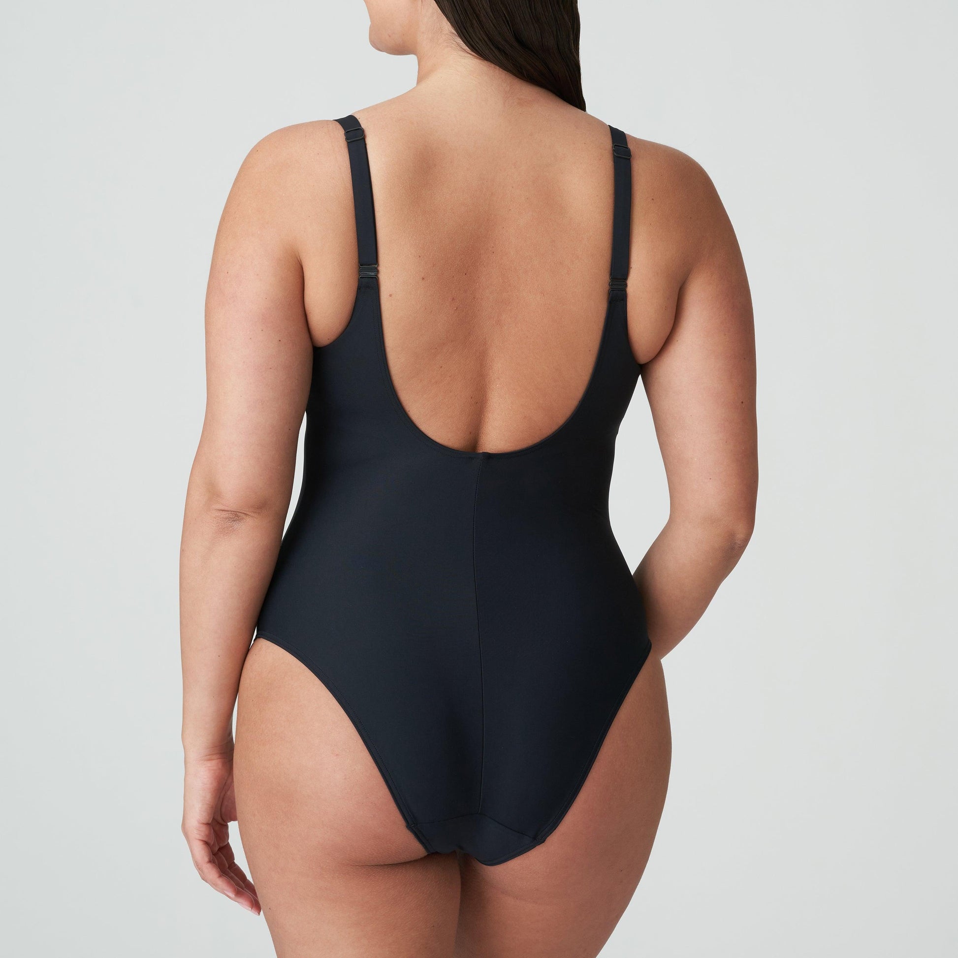 PrimaDonna Swim Damietta voorgevormd badpak beugelloos zwart - Lingerie Valentijn