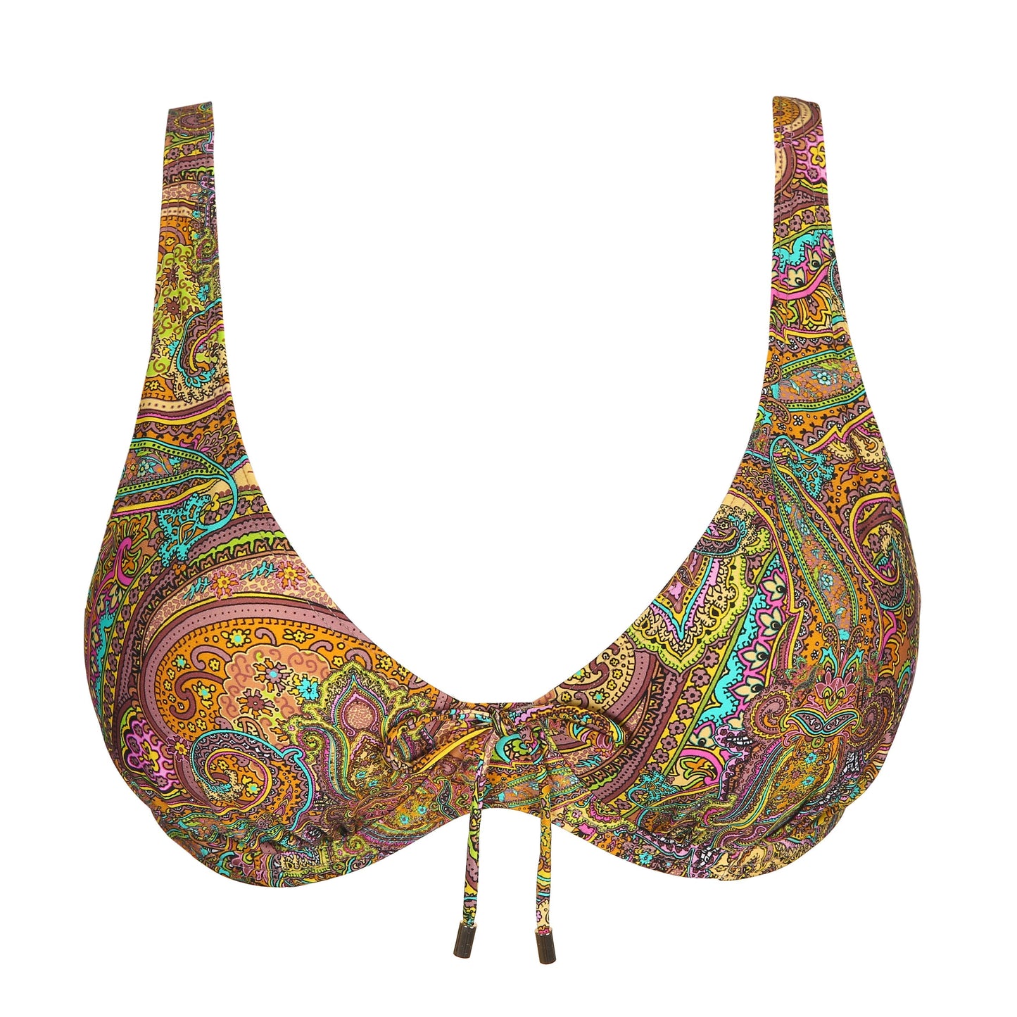 PrimaDonna Swim Sakarun plunge bikini halve mousse cup Sunny Paisley - Lingerie Valentijn