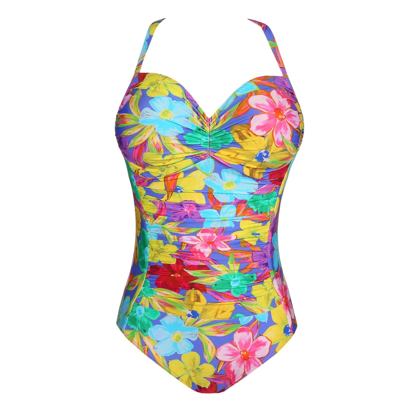 PrimaDonna Swim Sazan corrigerend badpak volle cup blue bloom - Lingerie Valentijn