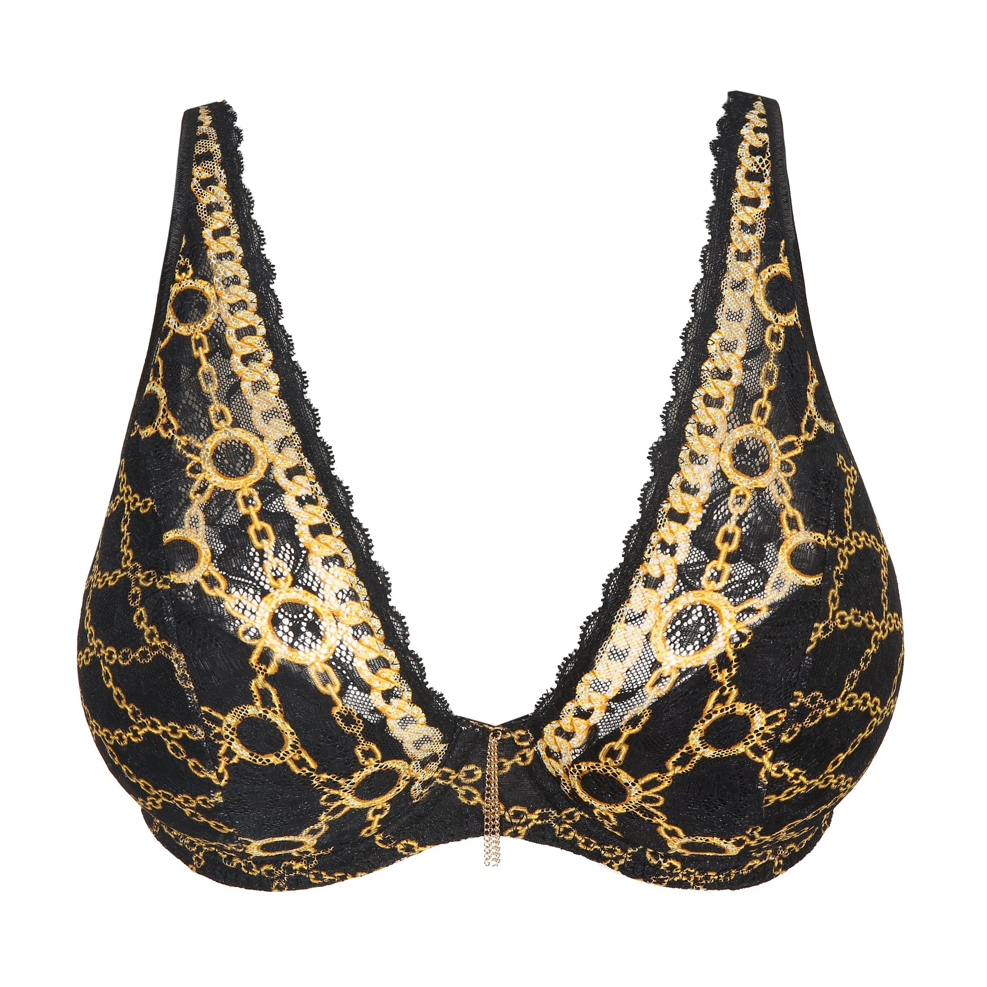 PrimaDonna Twist Amsterdam av plunge bh halve mousse cups zwart - Lingerie Valentijn