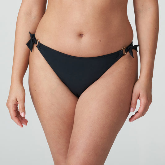 PrimaDonna Swim Damietta bikini heupslip met koordjes zwart