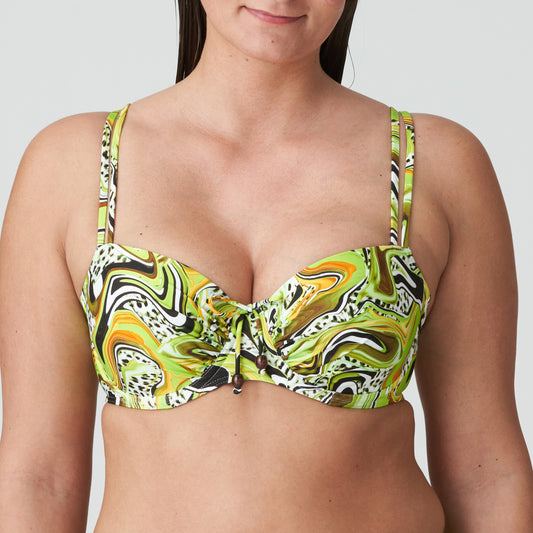 PrimaDonna Swim Jaguarau voorgevormde balconette bikini Lime swirl