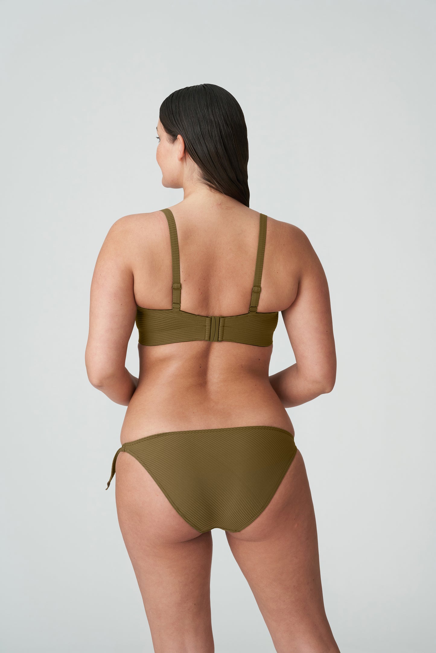 PrimaDonna Swim Sahara voorgevormde bikini strapless olijf