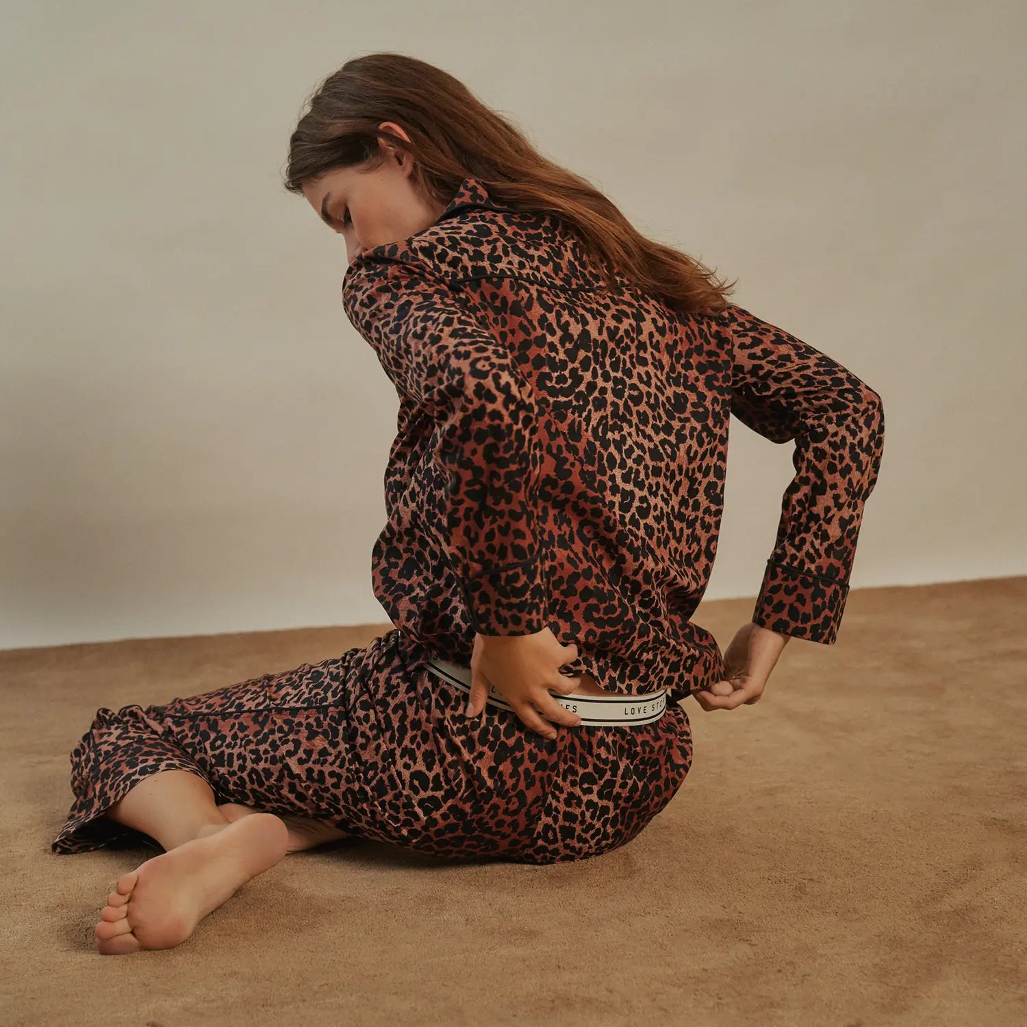 Love Stories Joe + Weekend pyjama set - leopard - Lingerie Valentijn